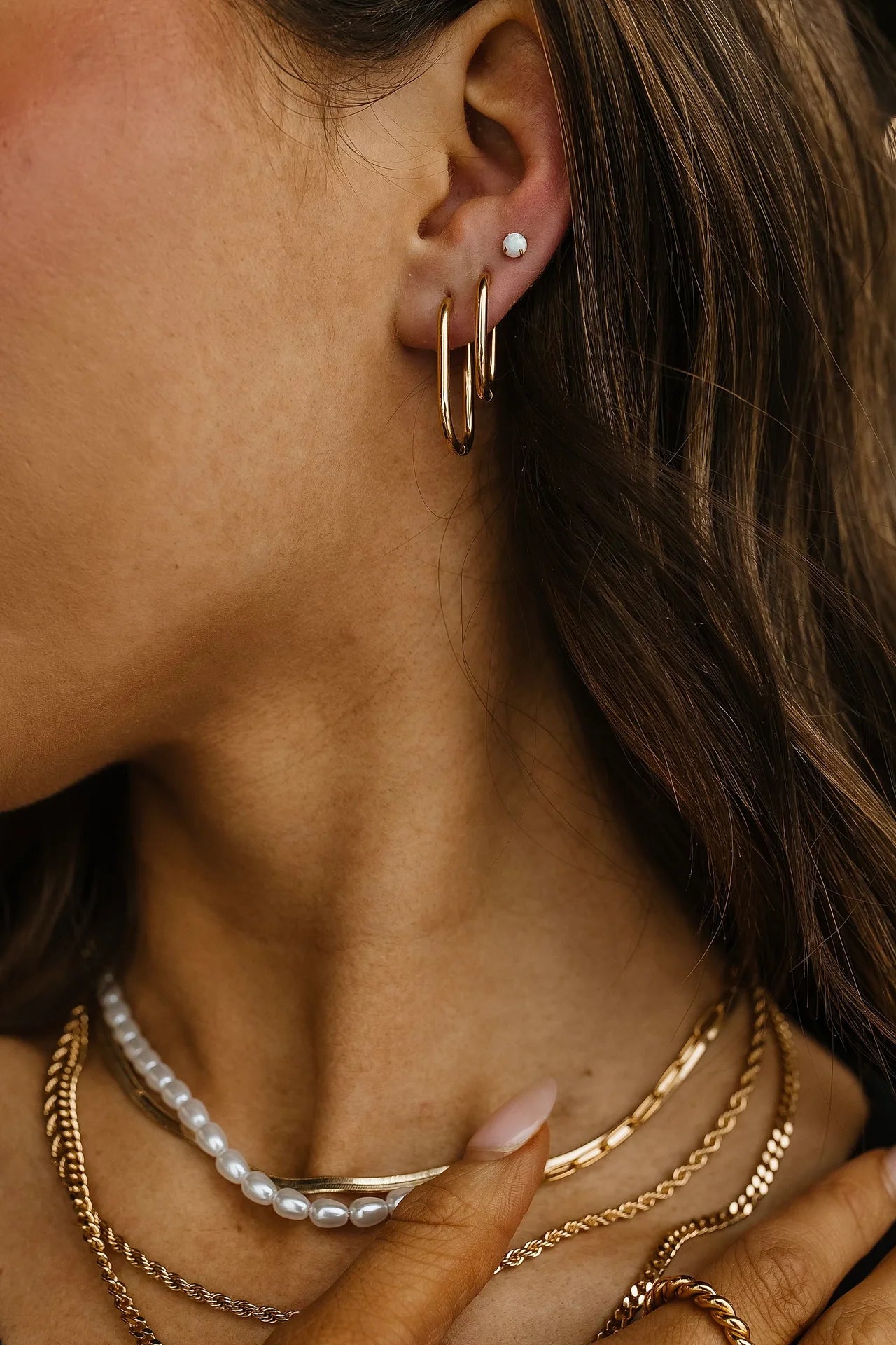 Rectangle Huggies | Gold