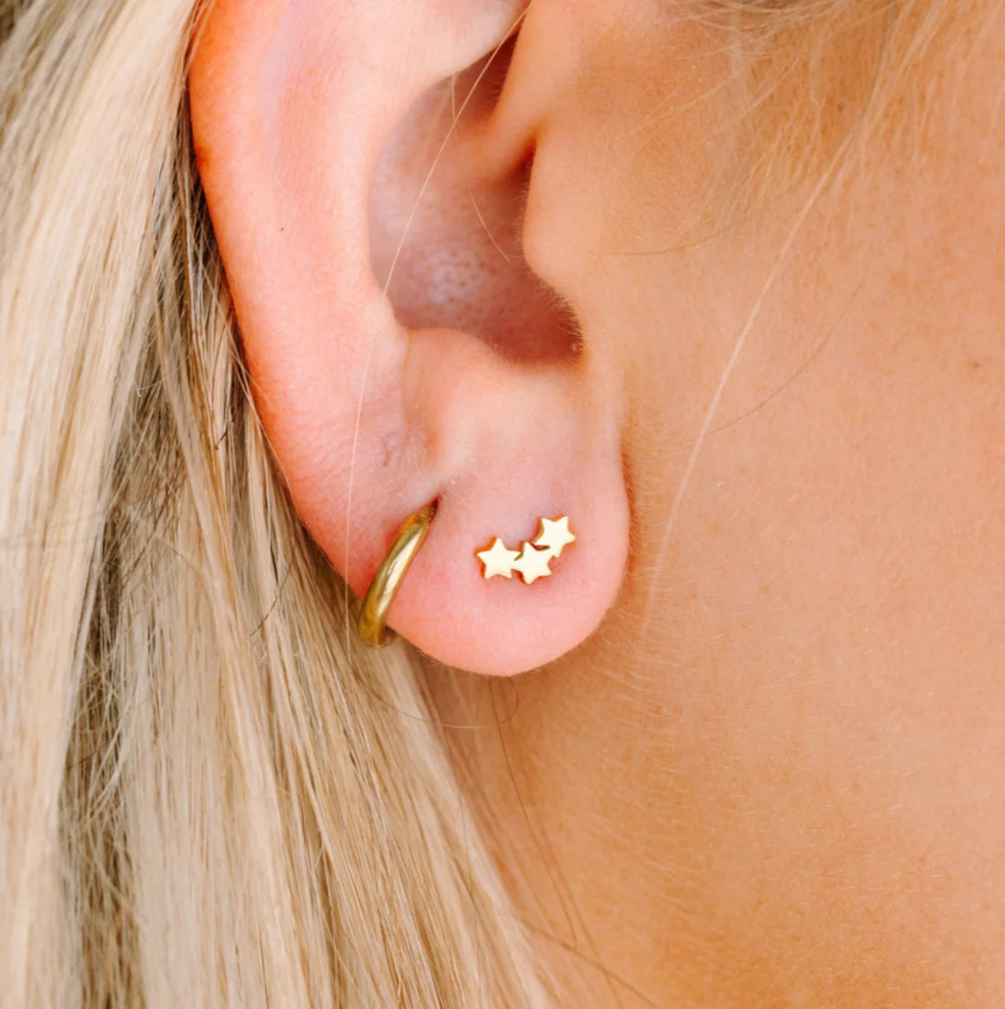 Triple Star Earrings