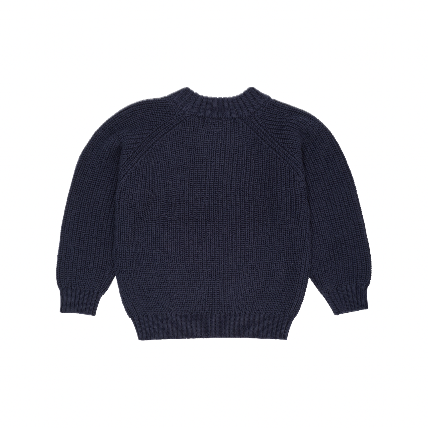 Knitted Classic Rib Blouse | Navy