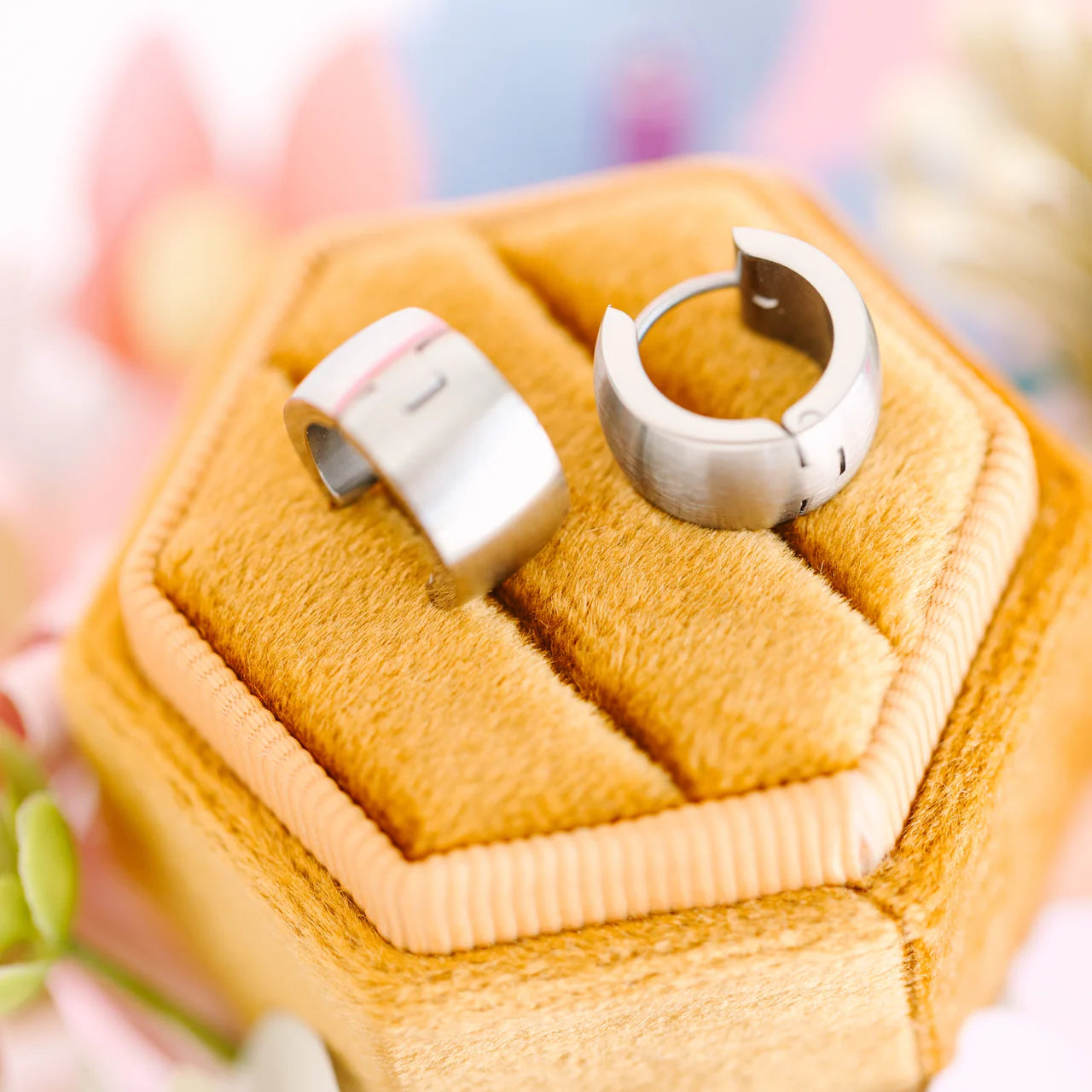 Chunky Brushed Huggies | Silver