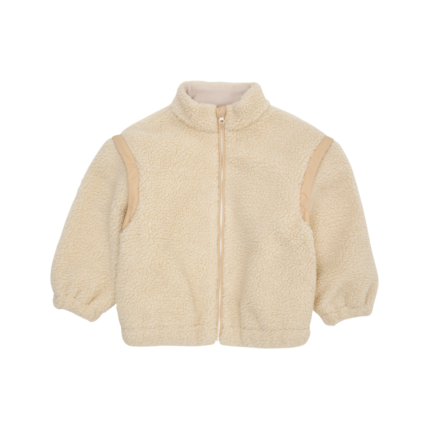 Teddy Removable Sleeves Jacket | Cream