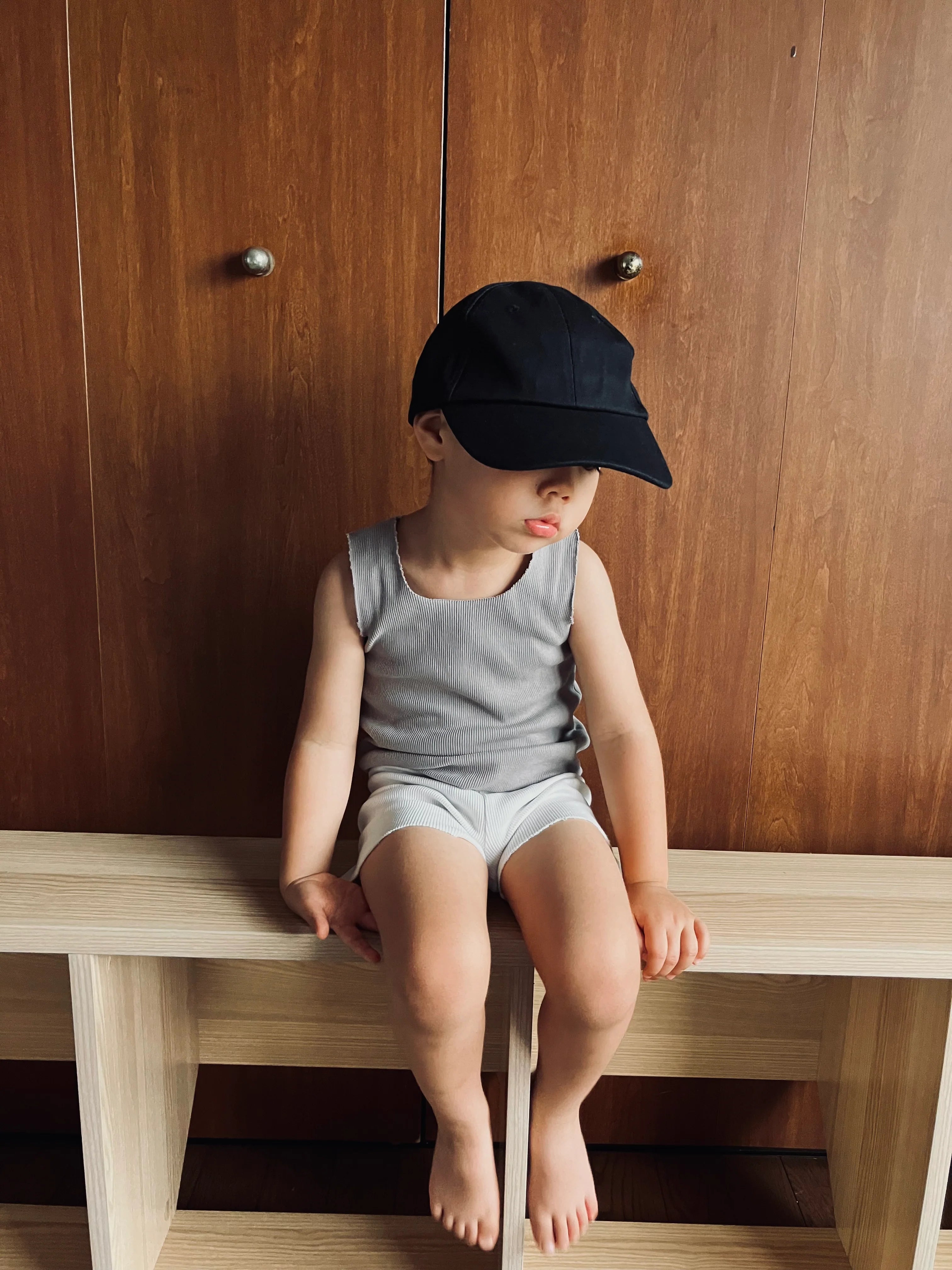 Rib Tank Top | Light Grey