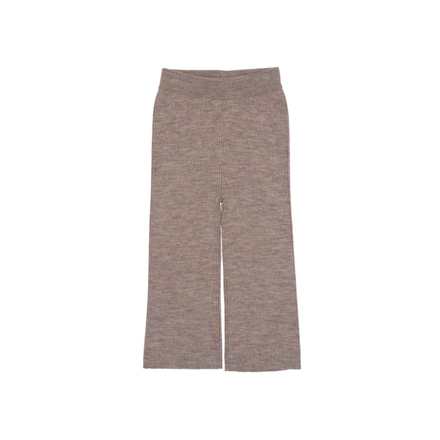 Merino Wide Rib Pants | Natural Melange