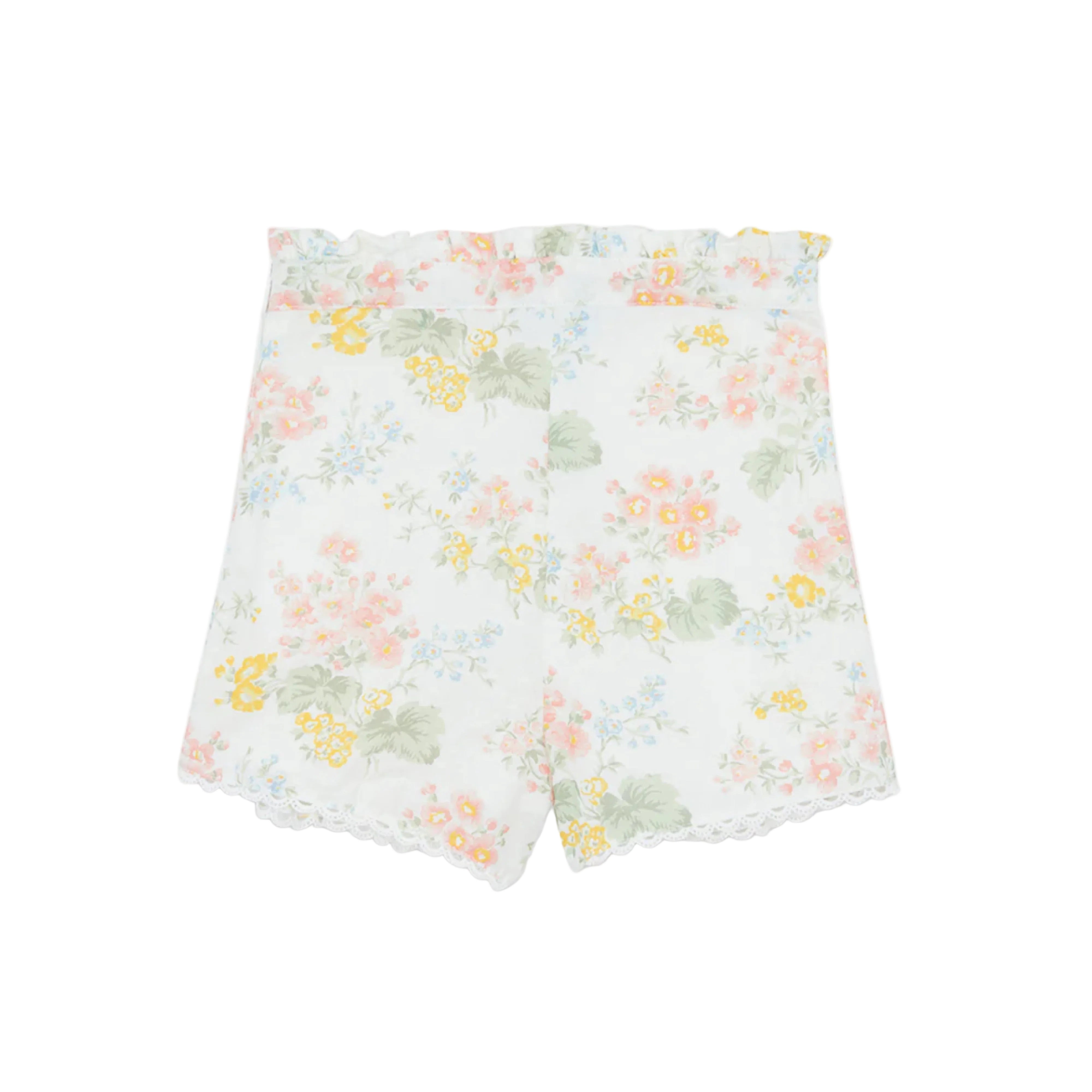 Floral Printed Short | Ecru