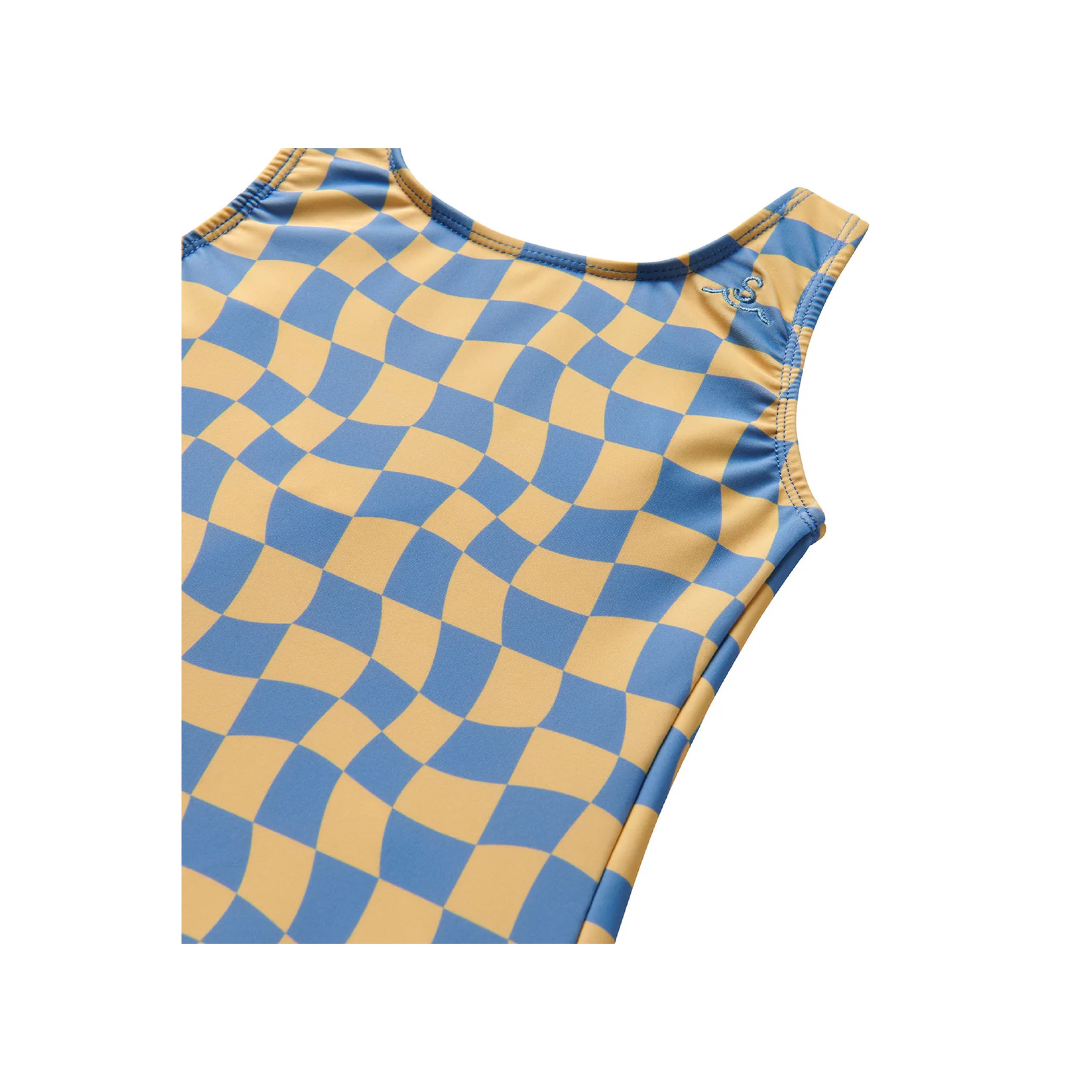 Wavy Checks Swimsuit | Banana