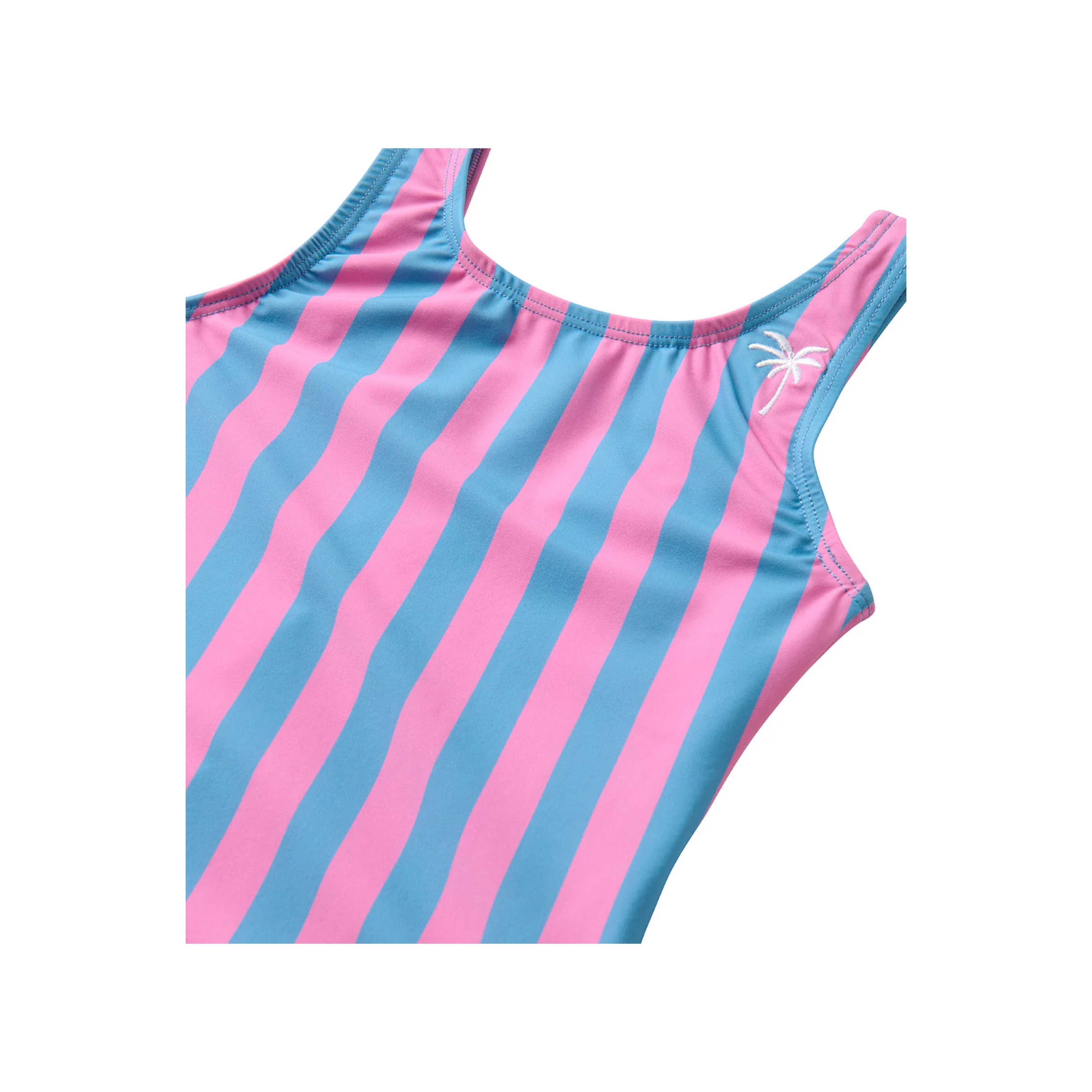 Retro Stripe Swimsuit | Strawberry