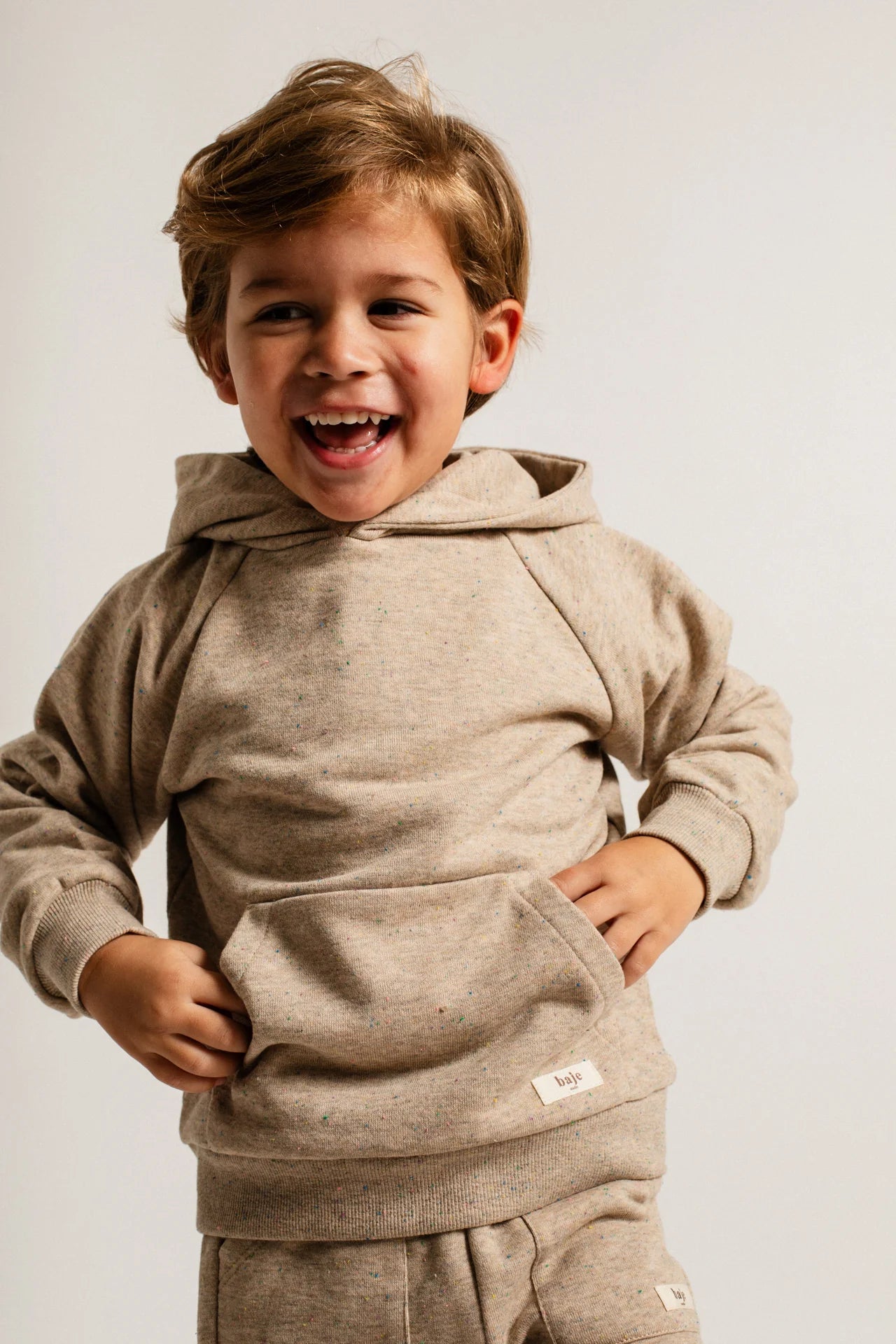 Prez Hoodie | Sand Melange Multicolor