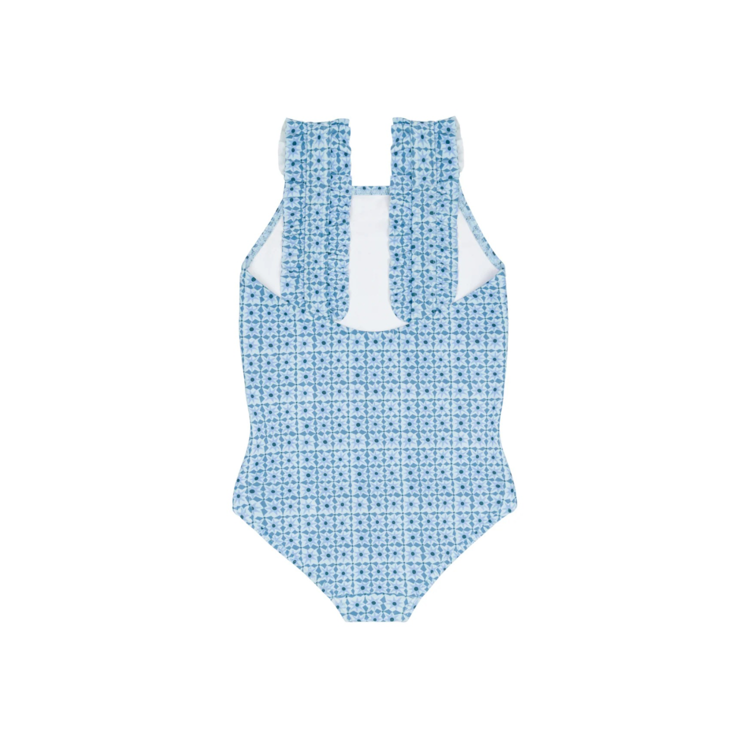 Ruffle Strap One Piece | Azul Tile