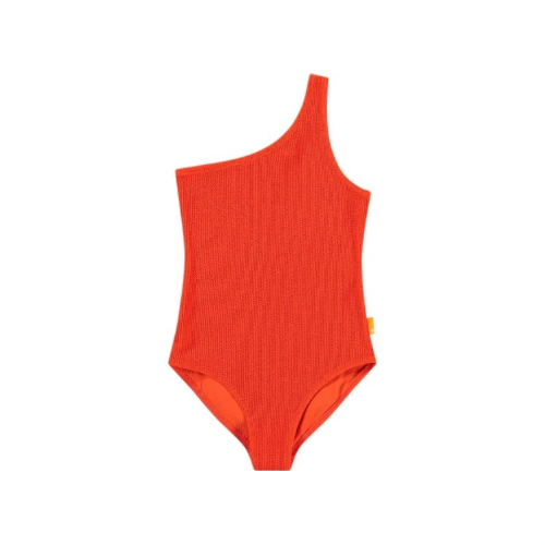 Nai Solid One Shoulder Swimsuit | Strawberry Hot