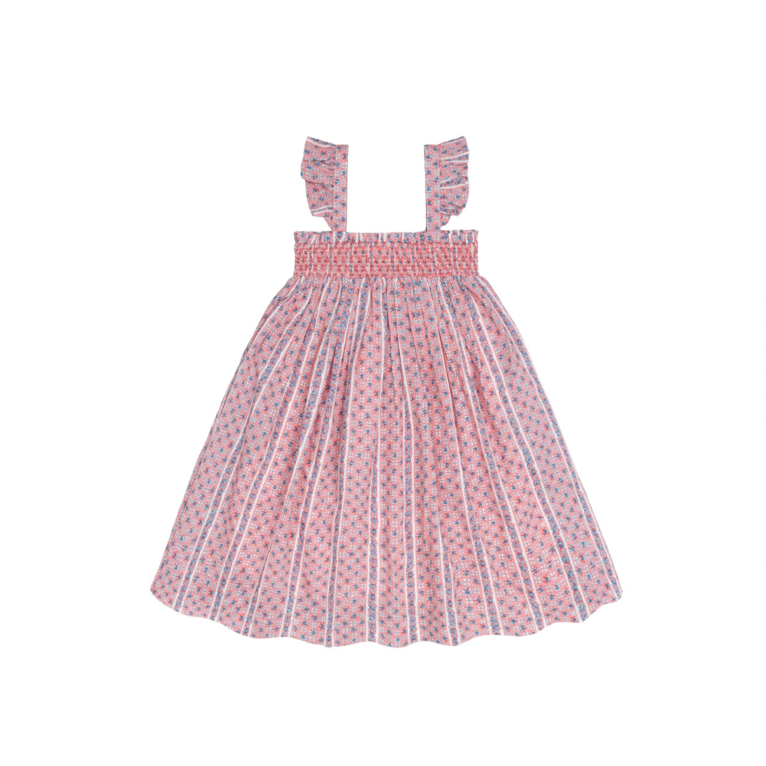 Flutter Sleeve Smoked Dress | Rosa Vine