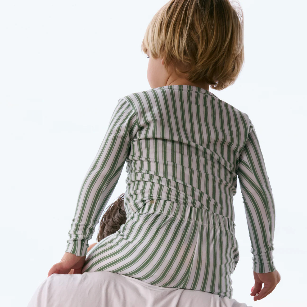 Pima Pajamas Set | Boxwood Stripe