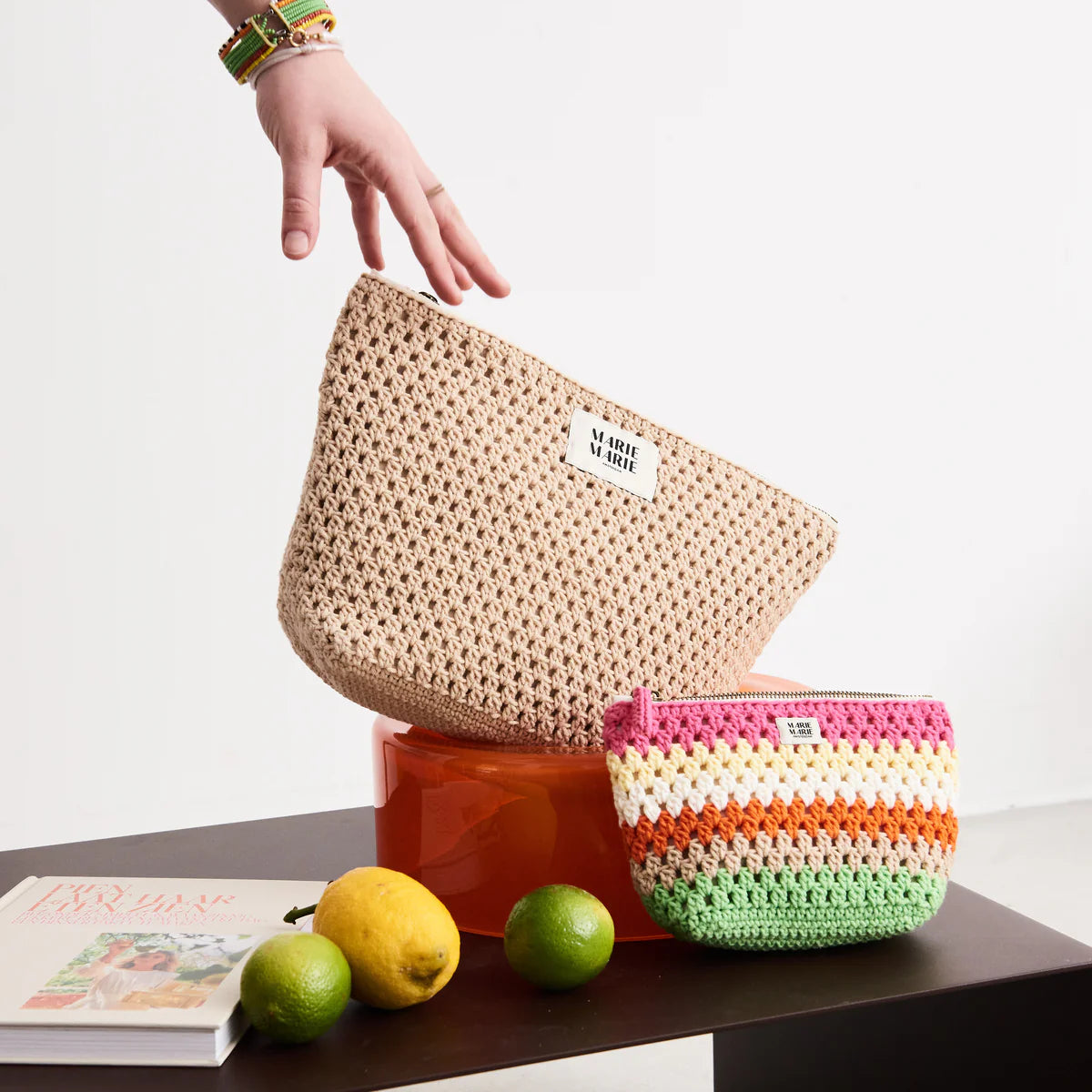 Solid Crochet Large Pouch