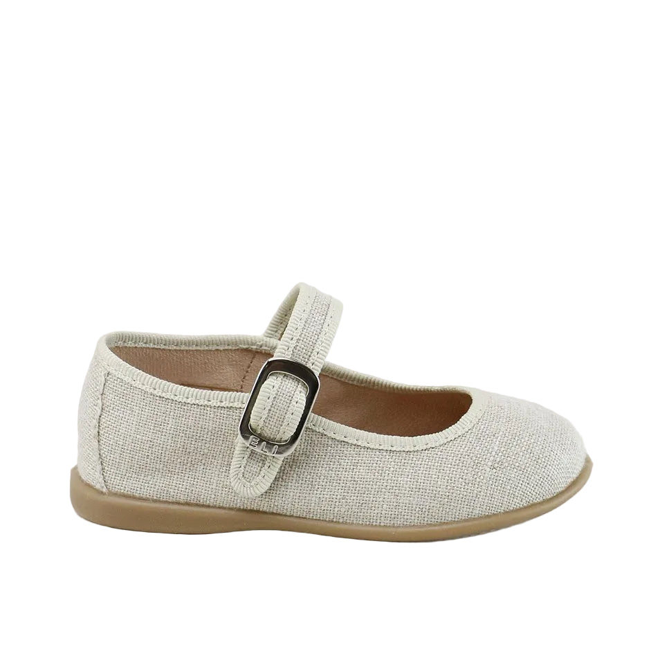 Mary Janes | Natural Linen
