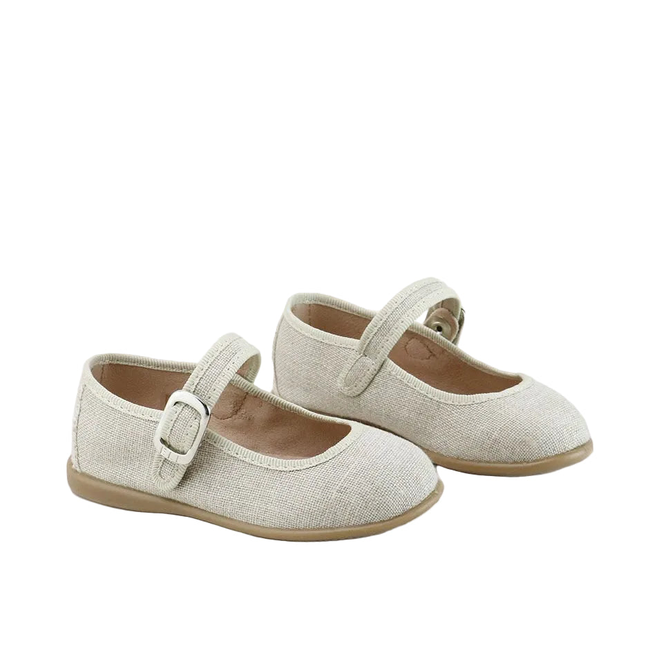 Mary Janes | Natural Linen
