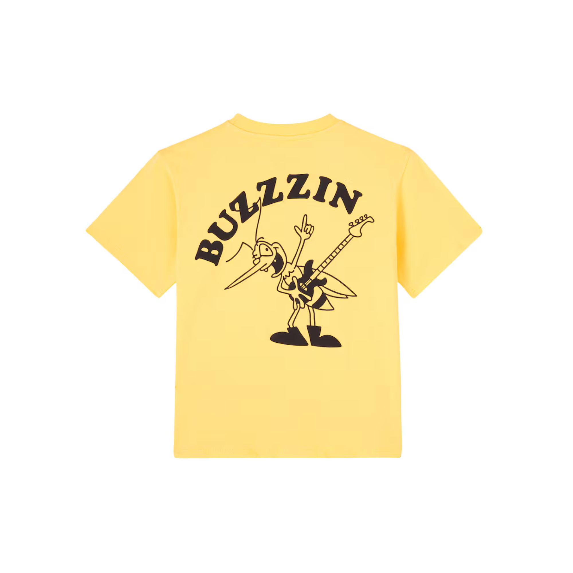 Printed Cotton Jersey T-shirt | Yellow