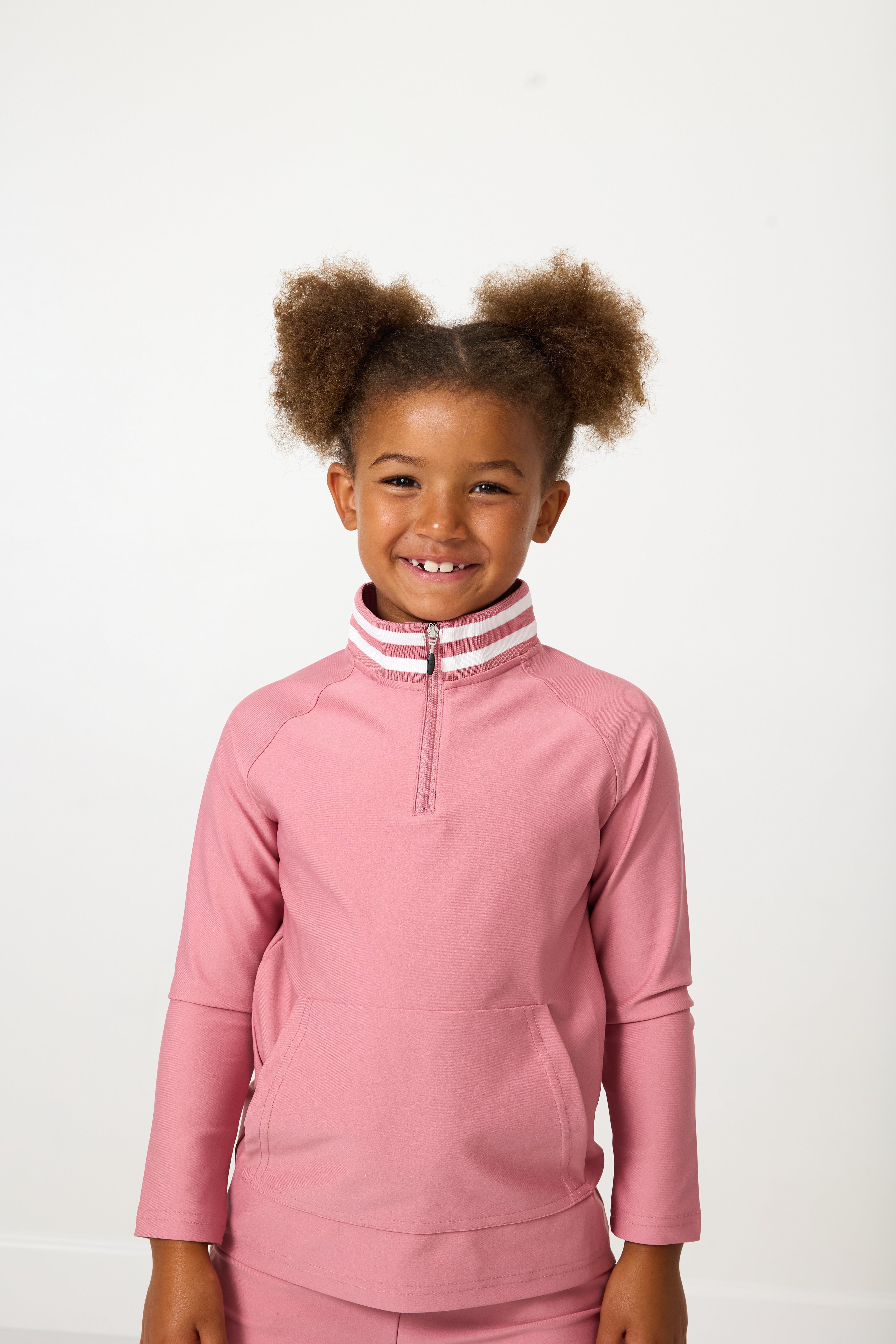Retro Half-Zip | Dusty Pink