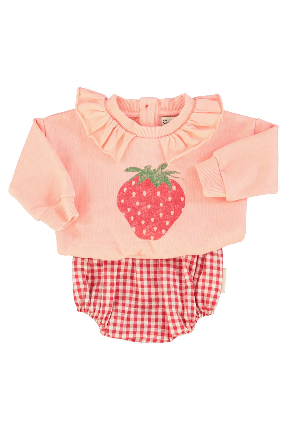 Checkered Baby Bloomers | Red/Ecru