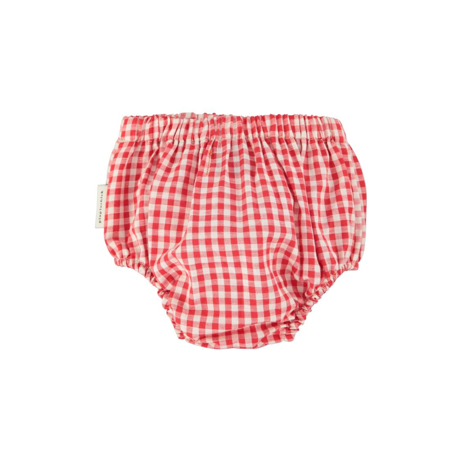 Checkered Baby Bloomers | Red/Ecru