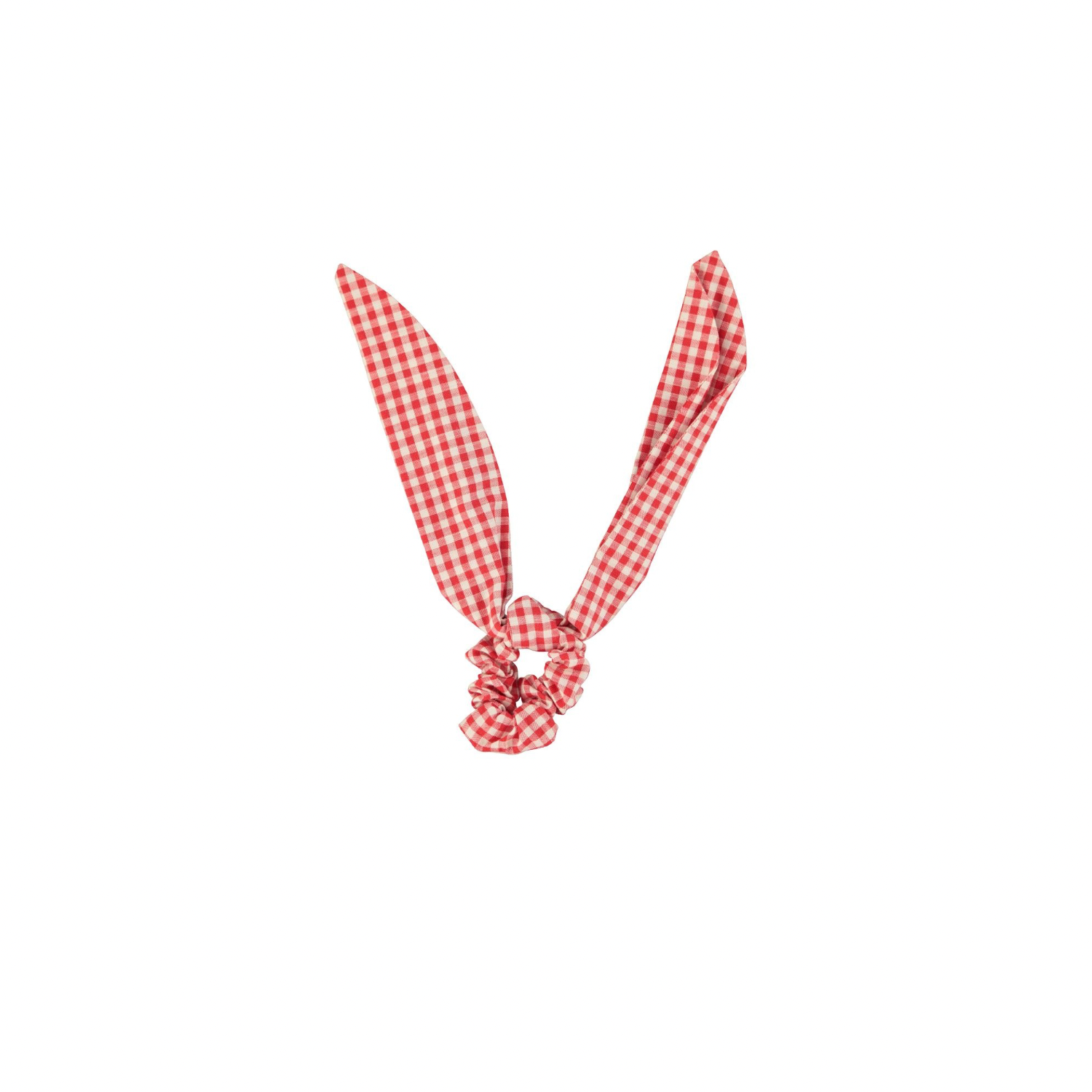 Checkered Scrunchies | Red/Ecru