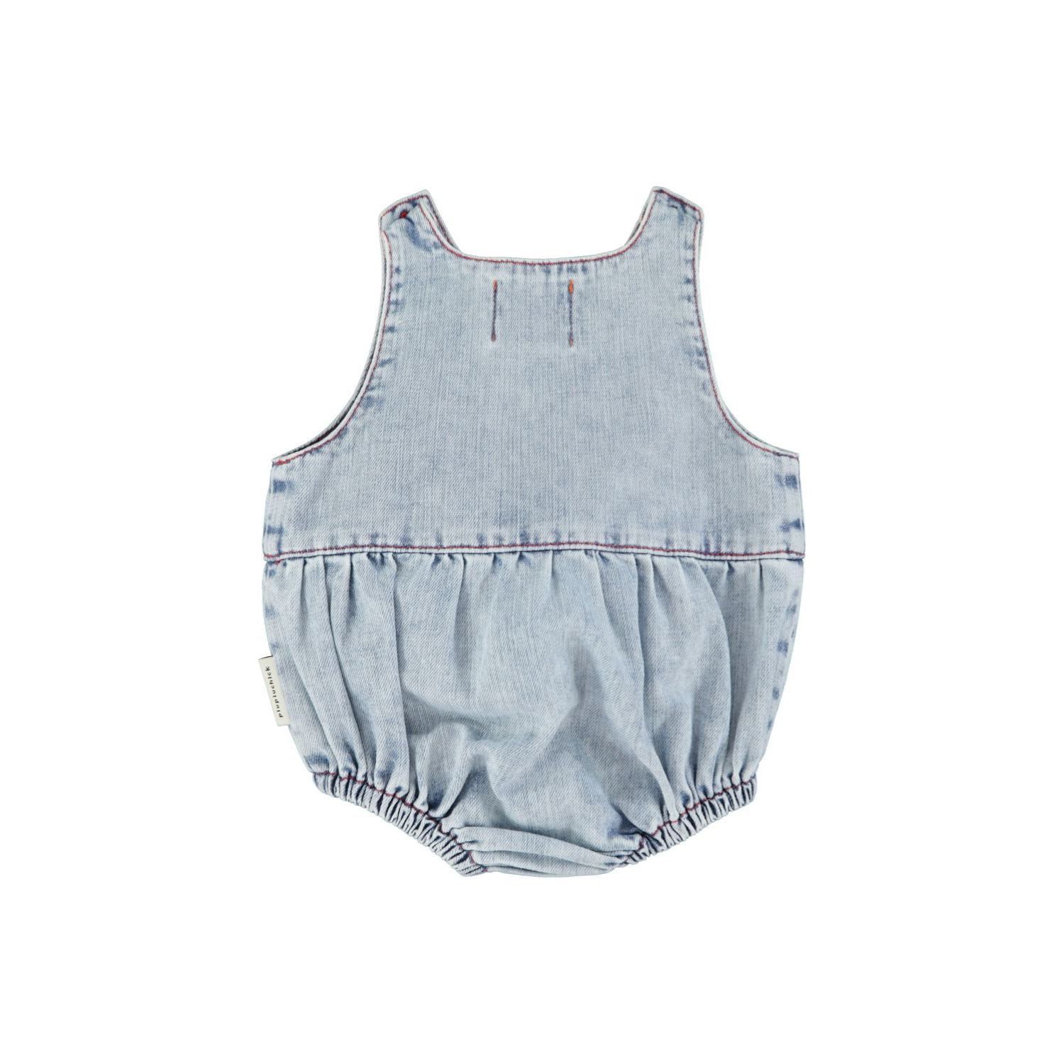 Sleeveless Baby Romper | Light Blue Denim