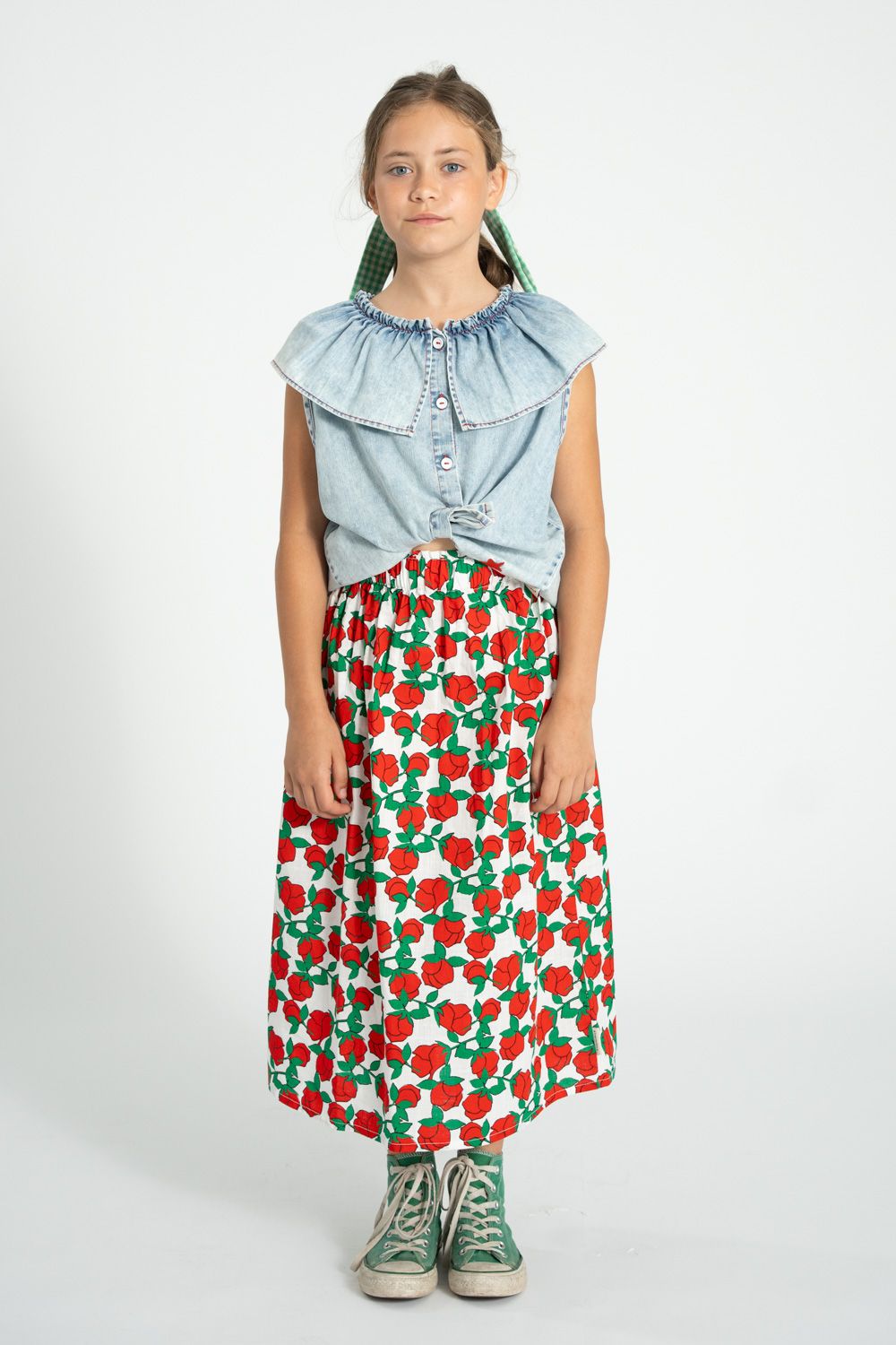 Sleeveless Blouse | Light Blue Denim