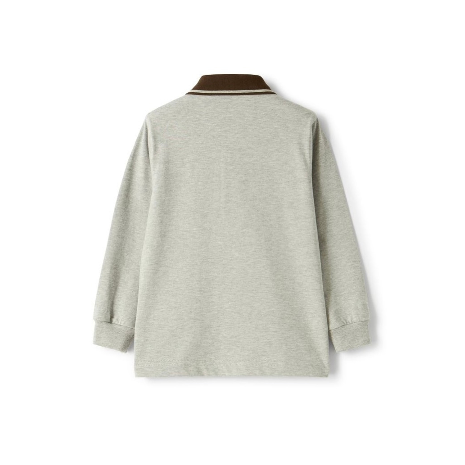 Polo Long Sleeve Shirt | Grey/Brown