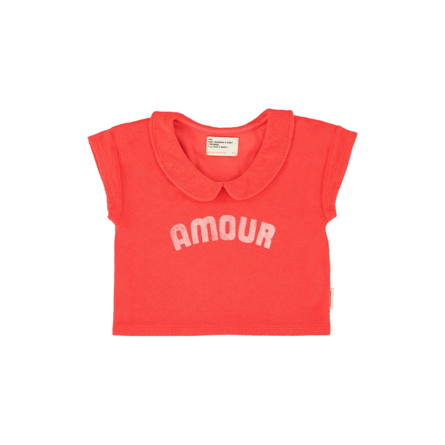 Amour Print T-Shirt | Red