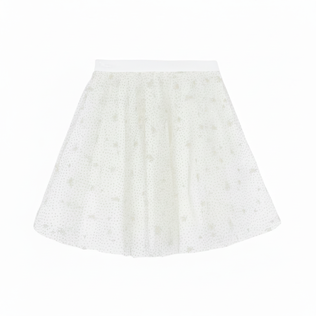 Ruffled Skirt | Ecru