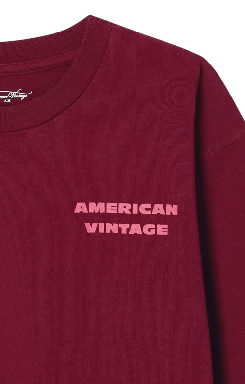 Fizvalley Long Sleeve T-Shirt | Vintage Burgundy