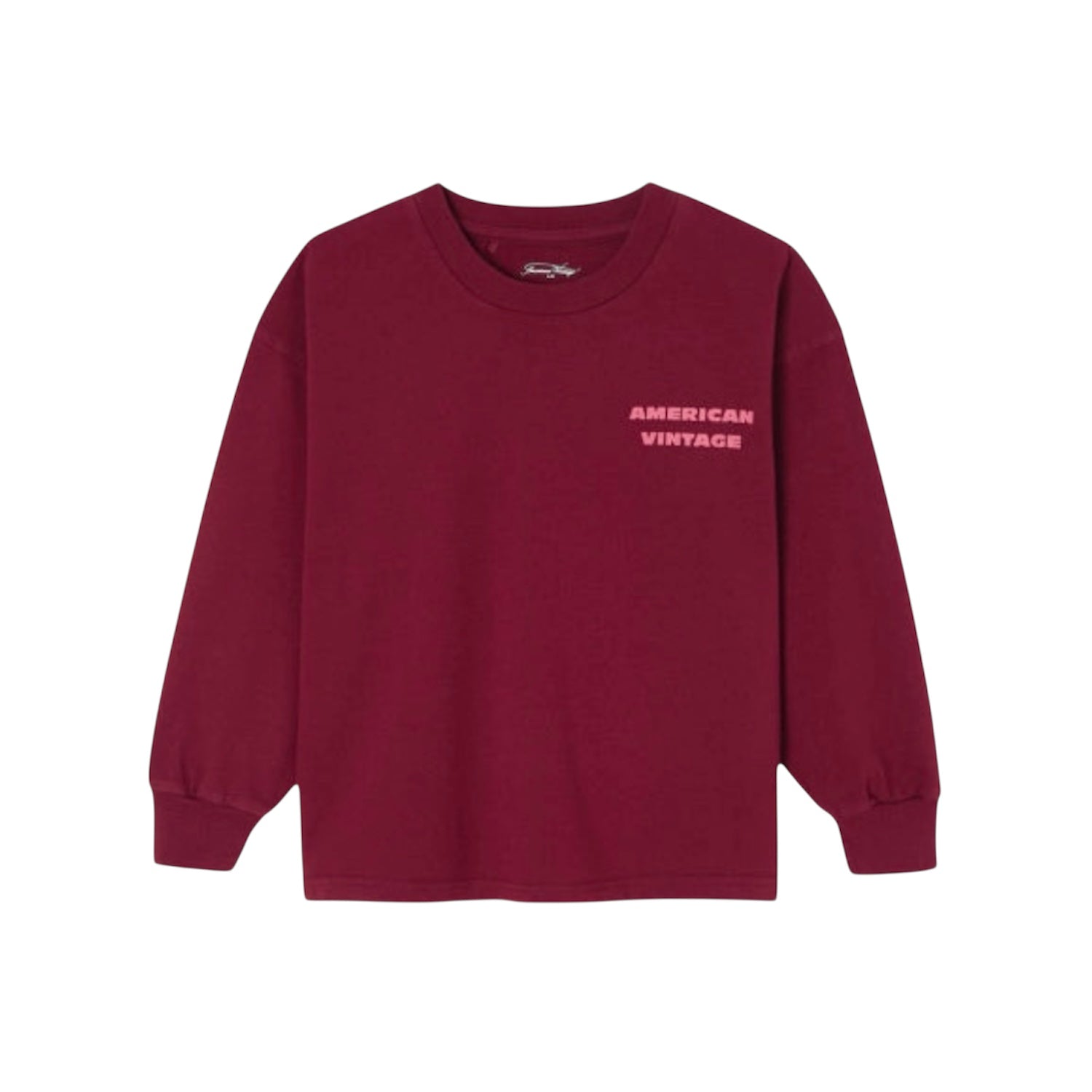 Fizvalley Long Sleeve T-Shirt | Vintage Burgundy