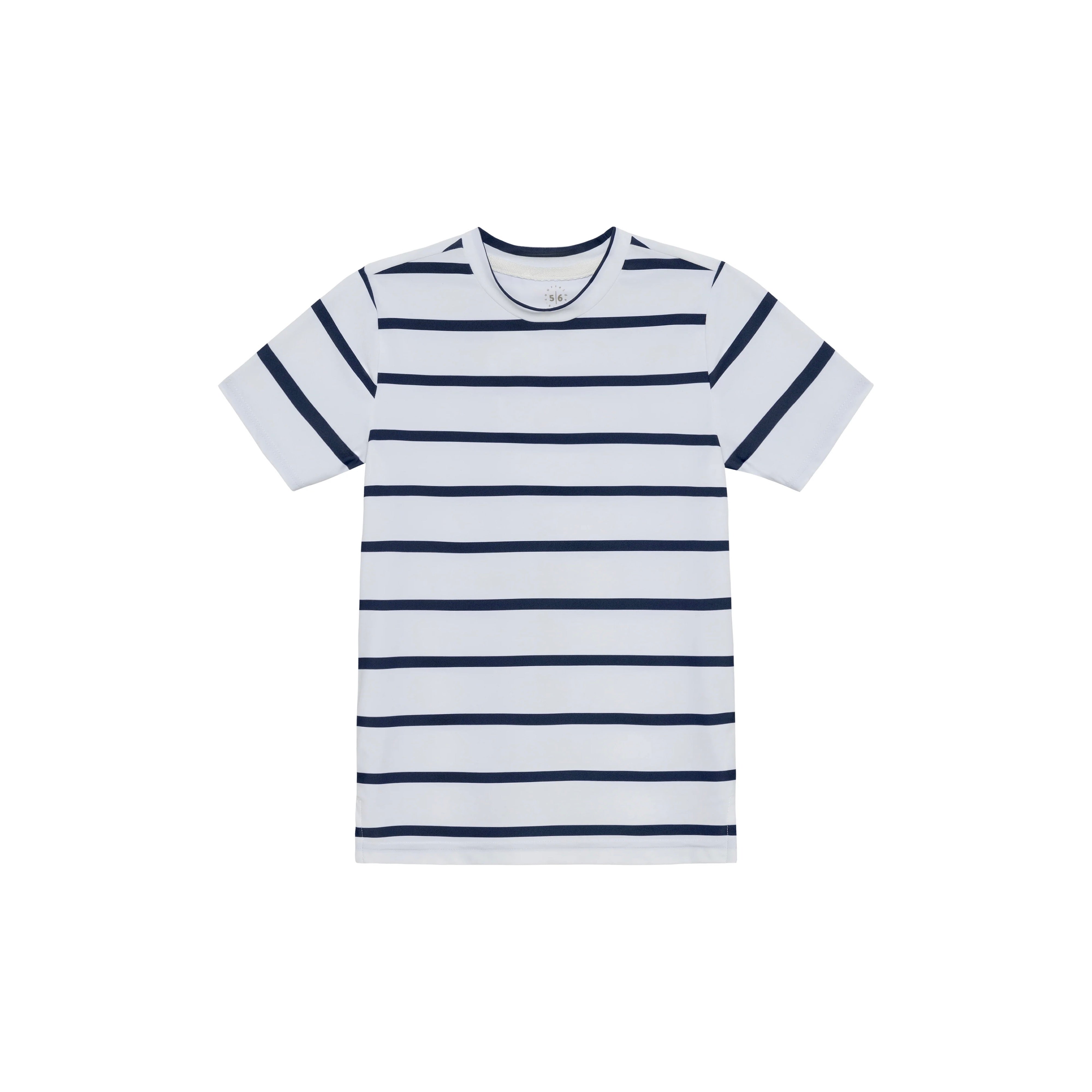 Boys Striped Practice Shirt | White/Navy