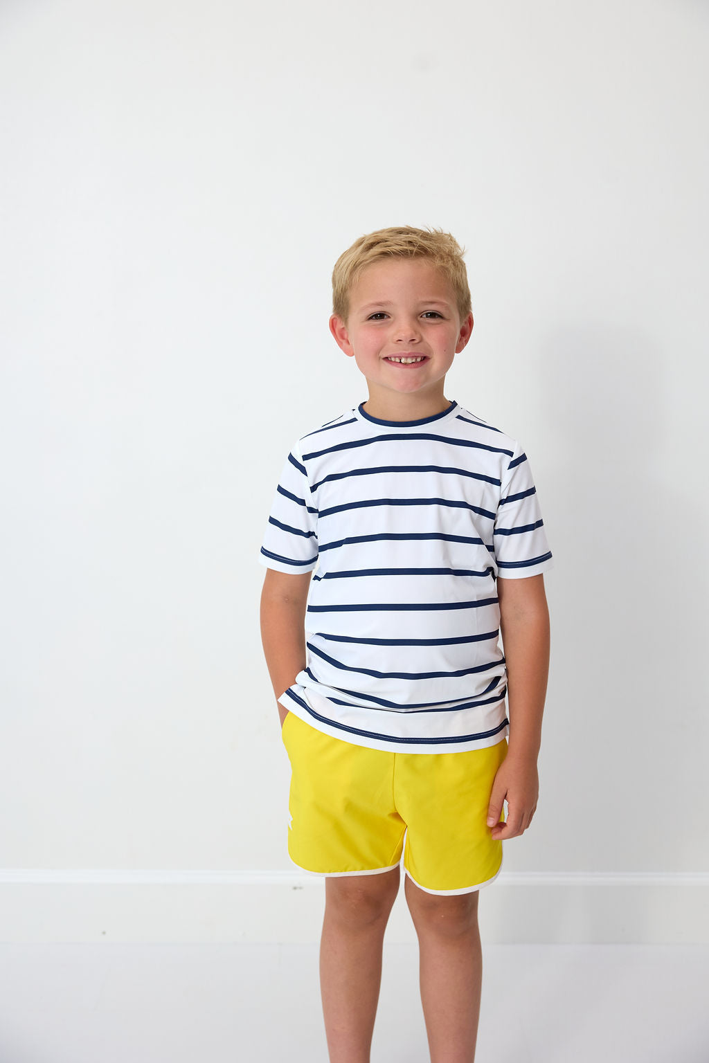 Boys Retro Short | Yellow