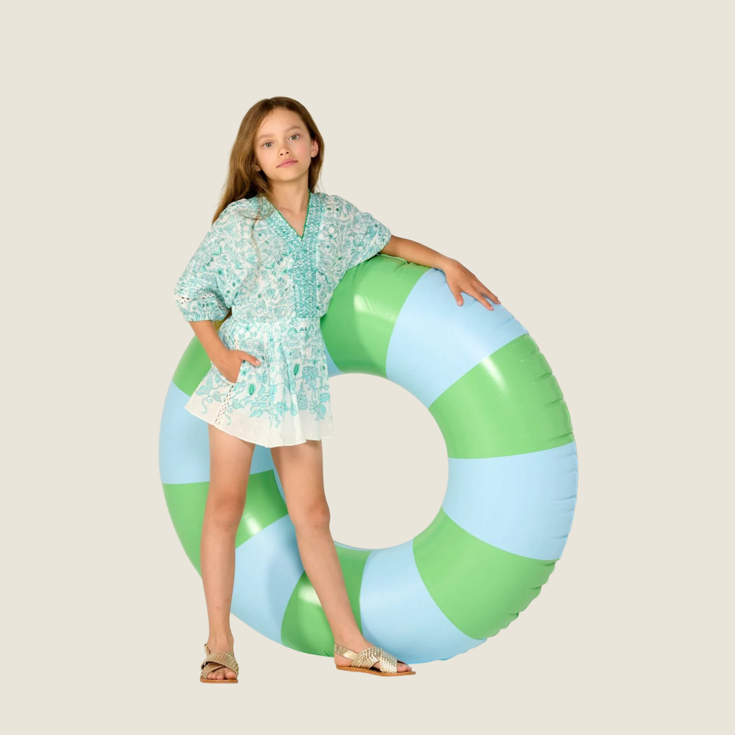 Chantal Short Jumpsuit | Aqua Tiare