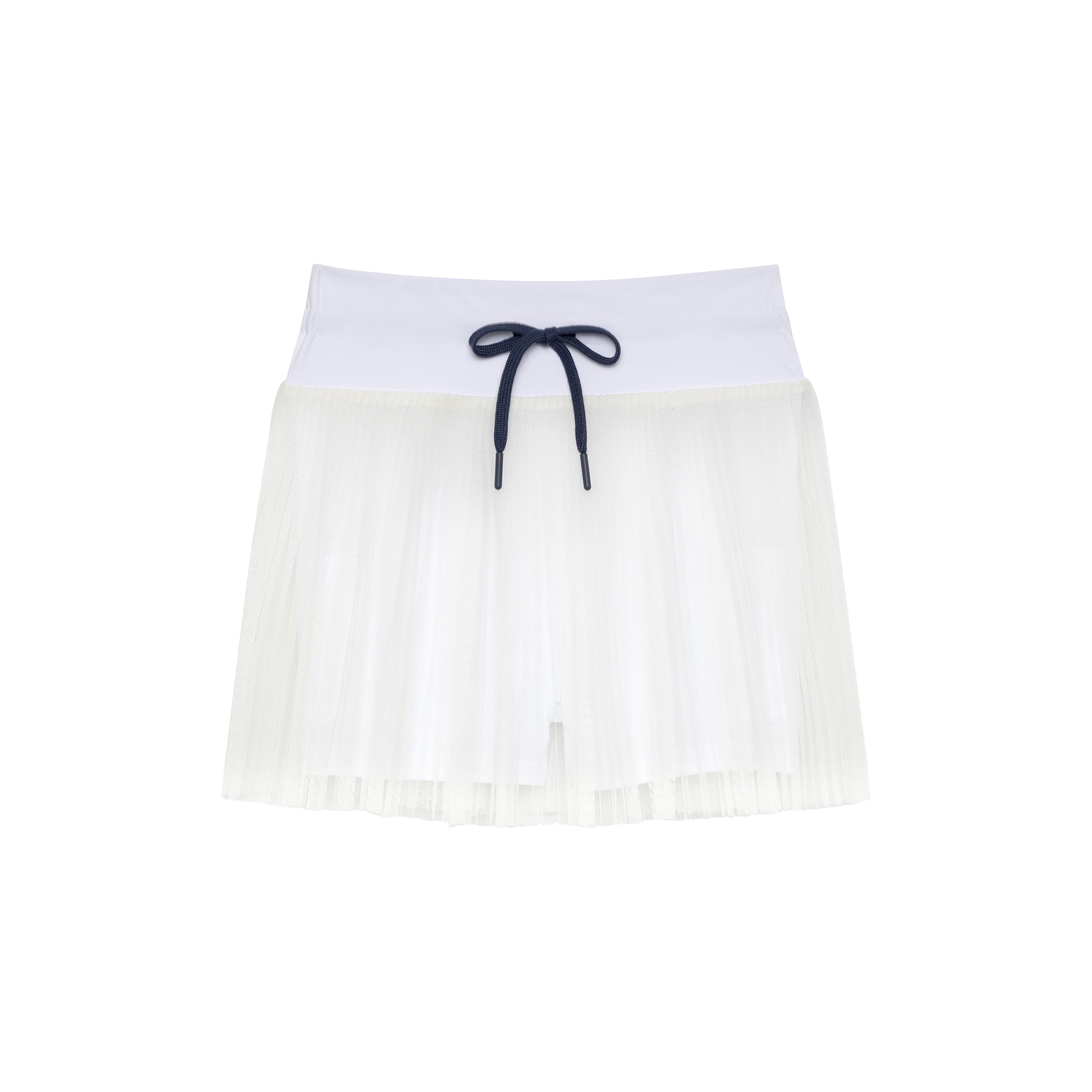 Girls Pleated Skort | White
