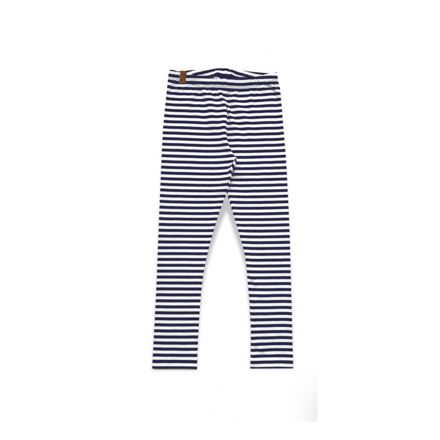 Striped Leggings | Navy Blue/White