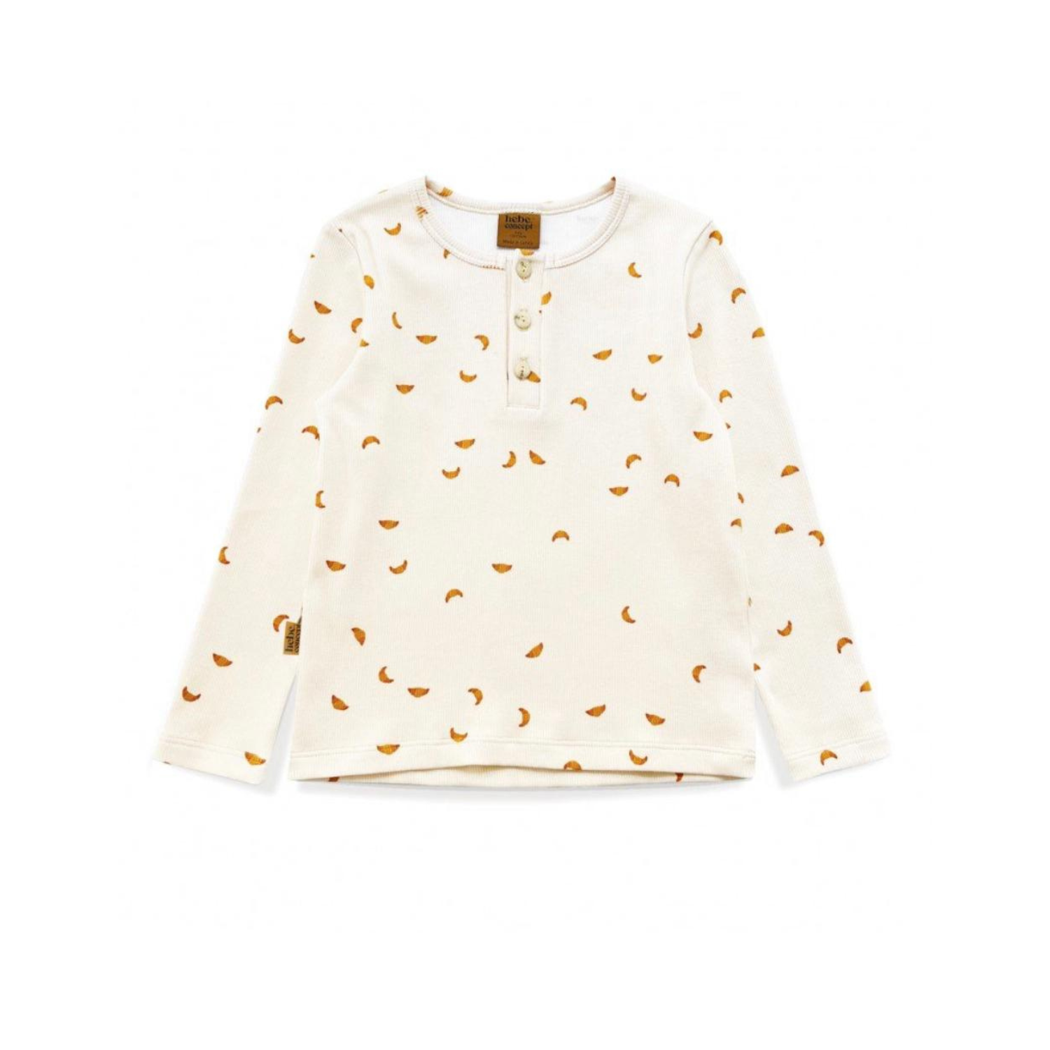 Ribbed Top | Croissant Print