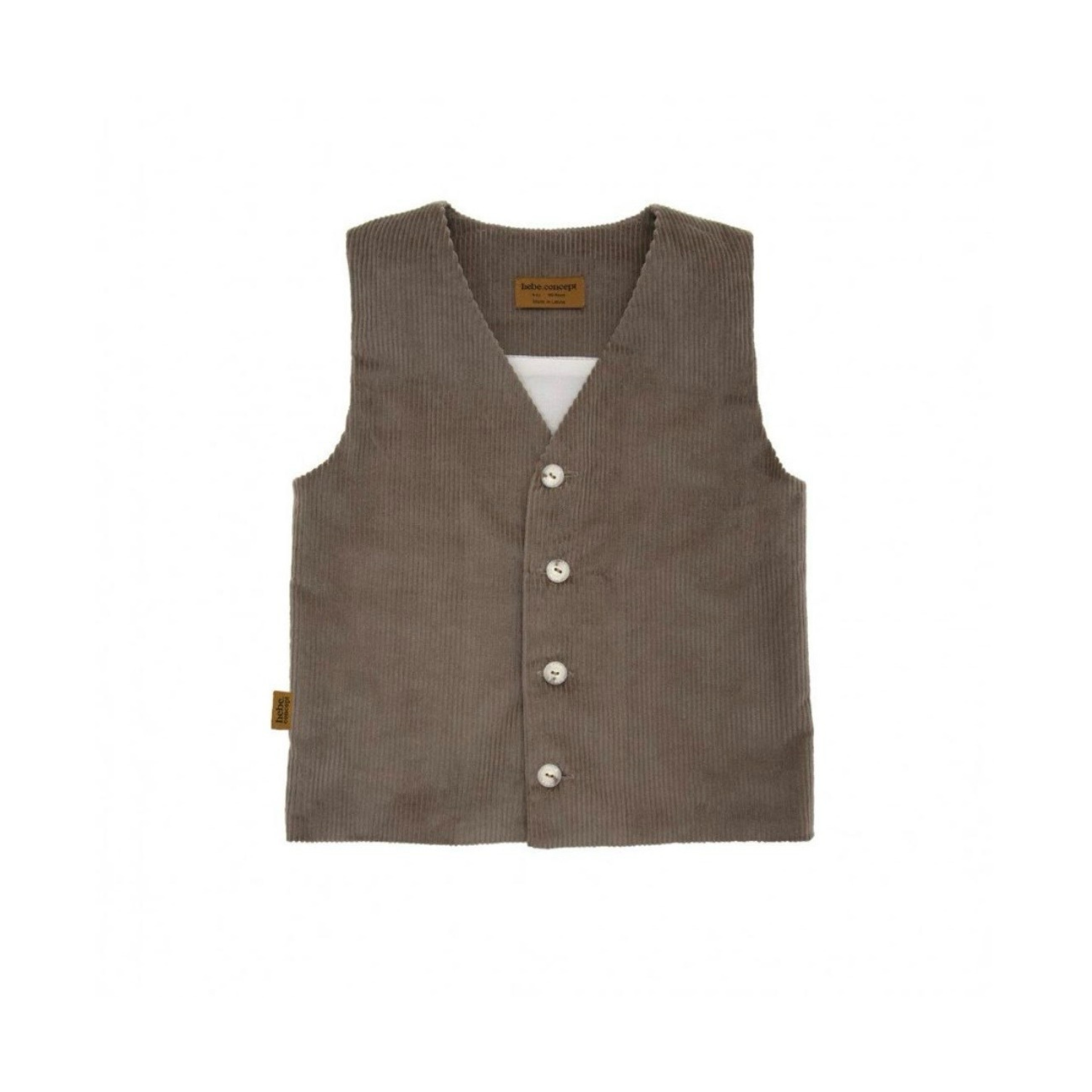 Corduroy Vest | Taupe