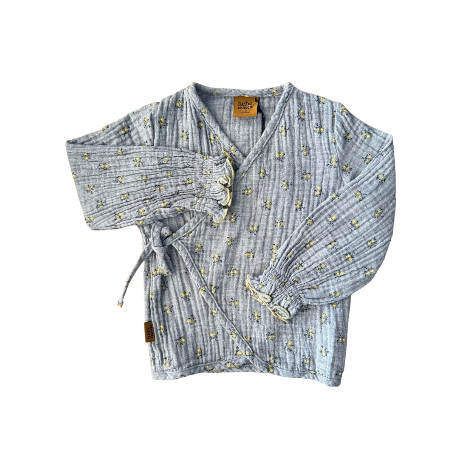 Muslin Baby Jacket | Grey Floral