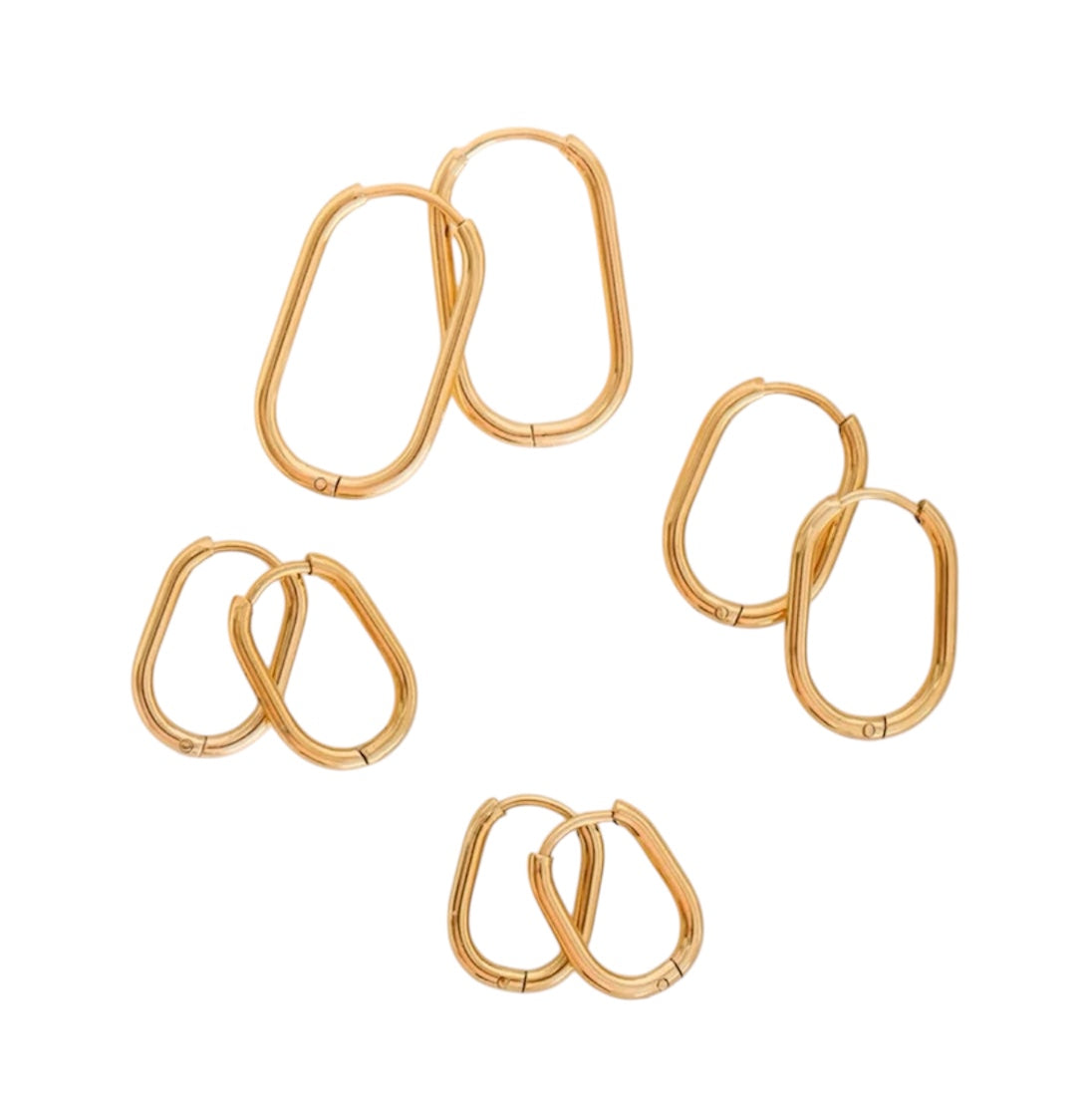 Rectangle Huggies | Gold