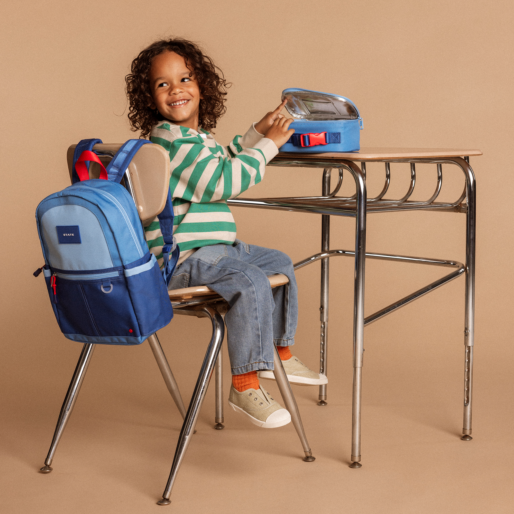 Kane Mini Backpack | Blue/Light Blue Colorblock