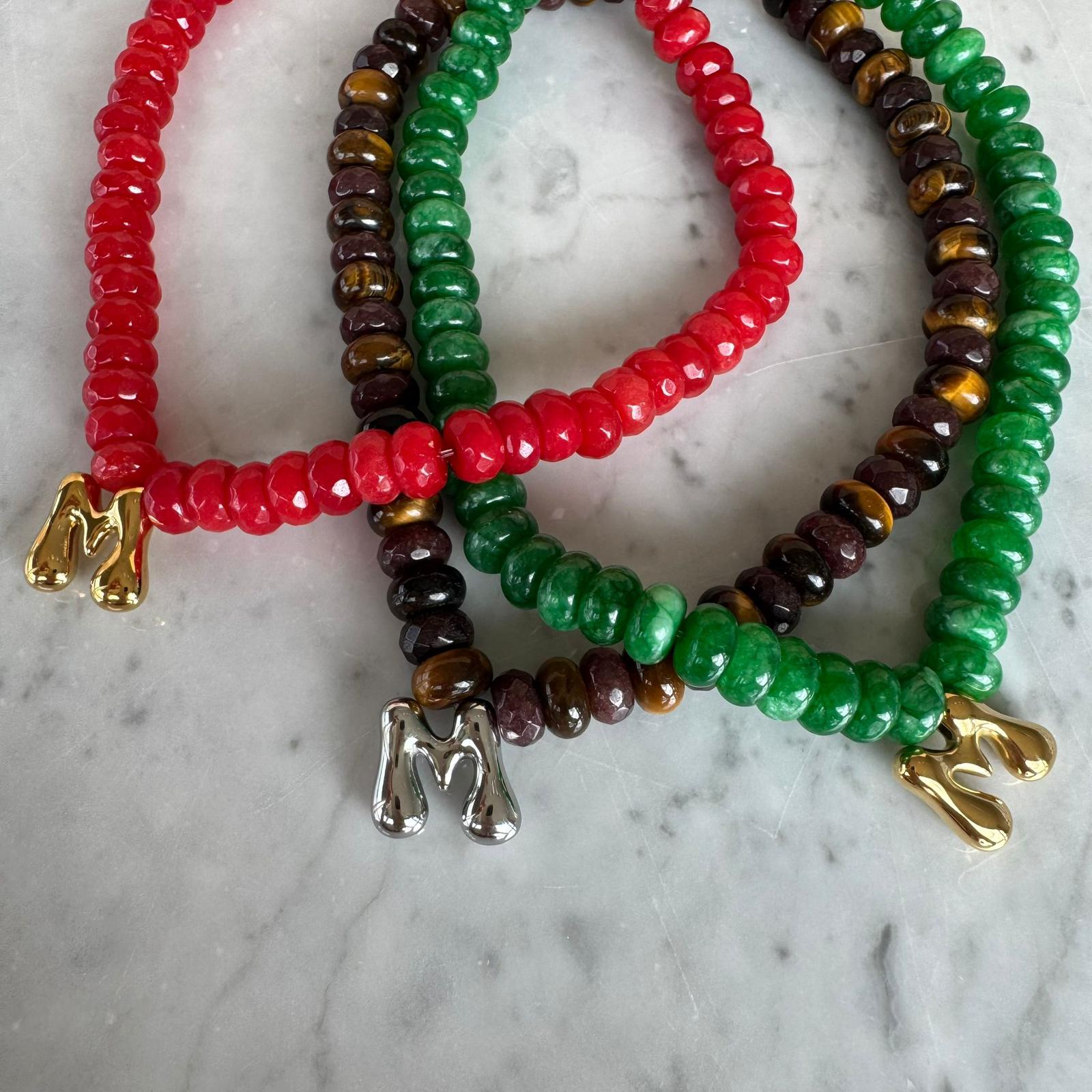 Cranberry Juice | Intial Necklace