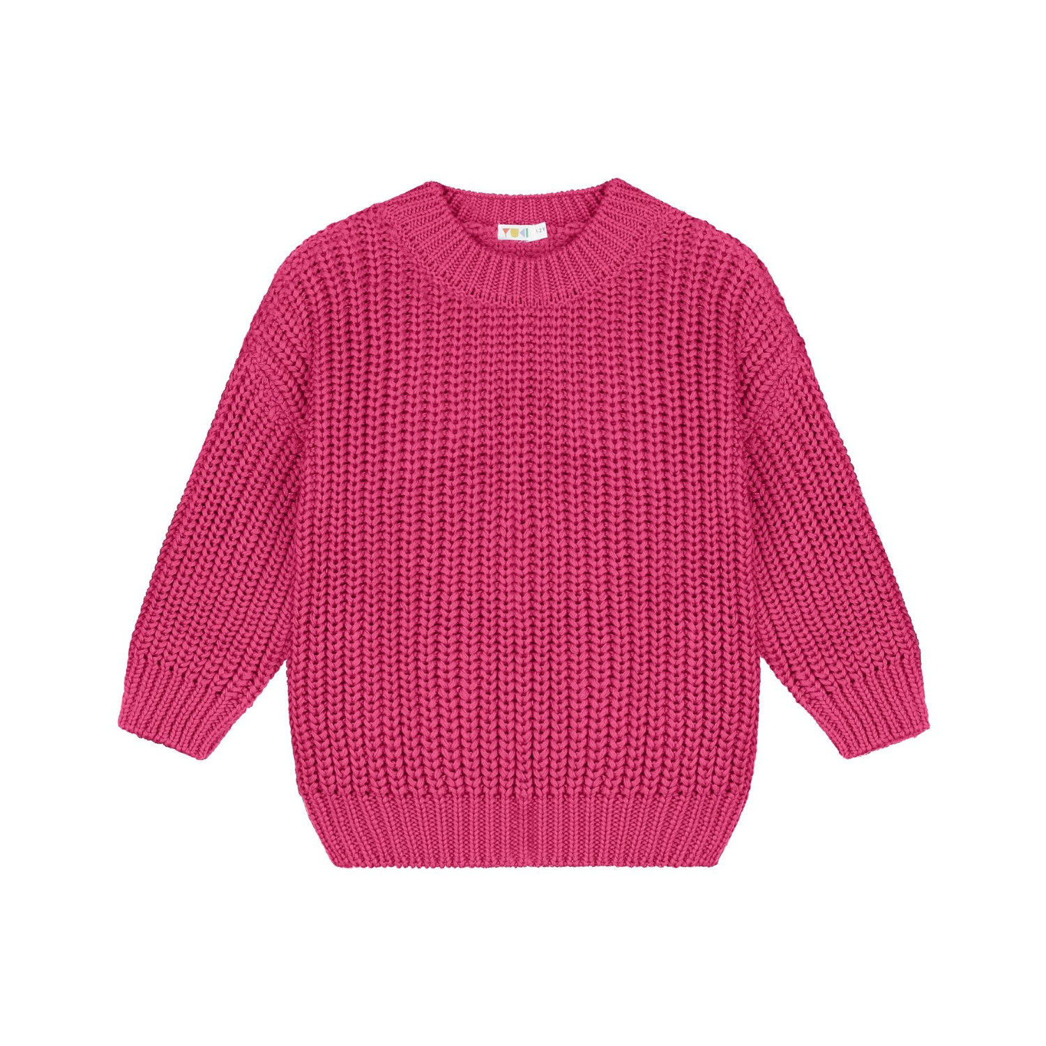 Chunky Knitted Sweater | Fuchsia