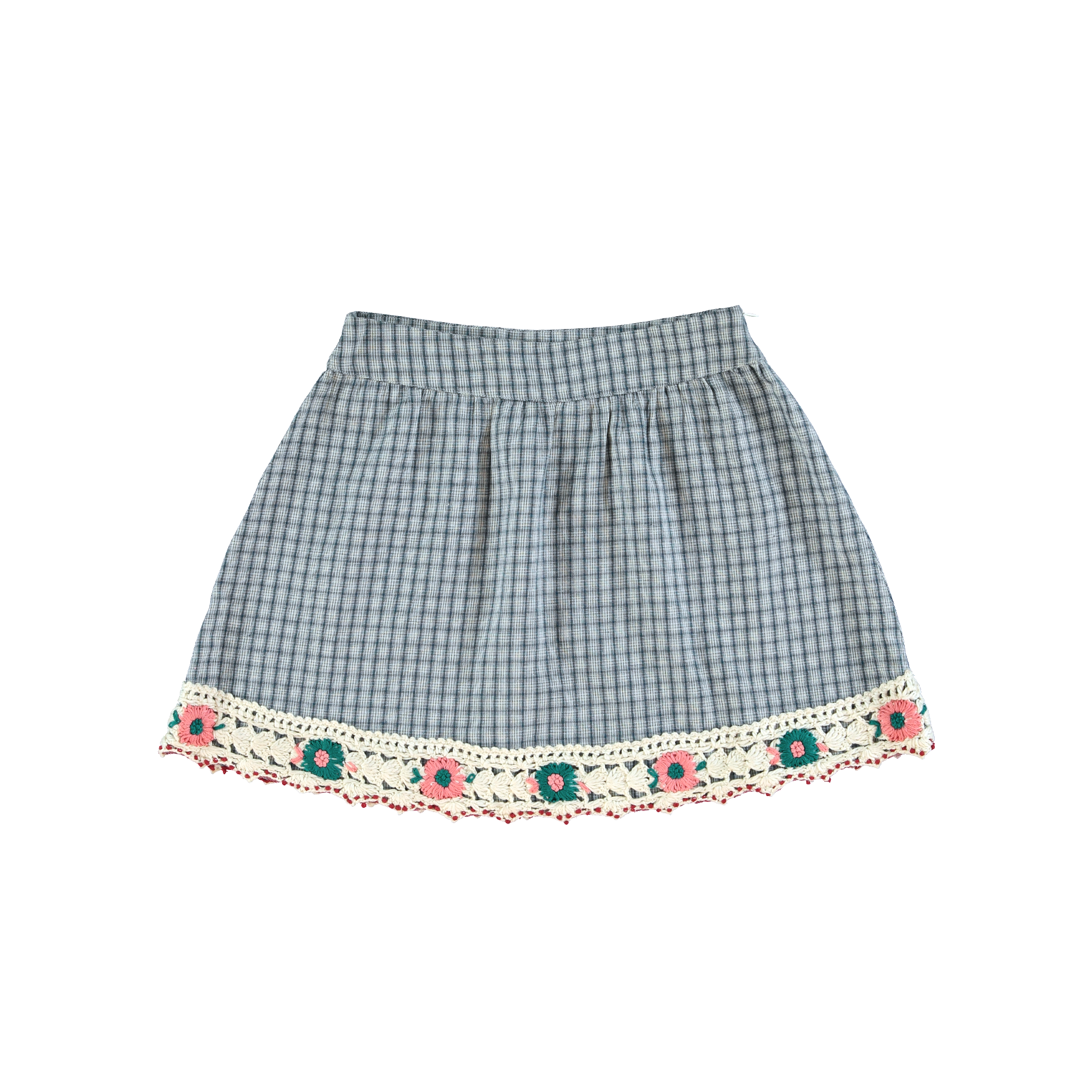 Rhea Skirt | Blue Check
