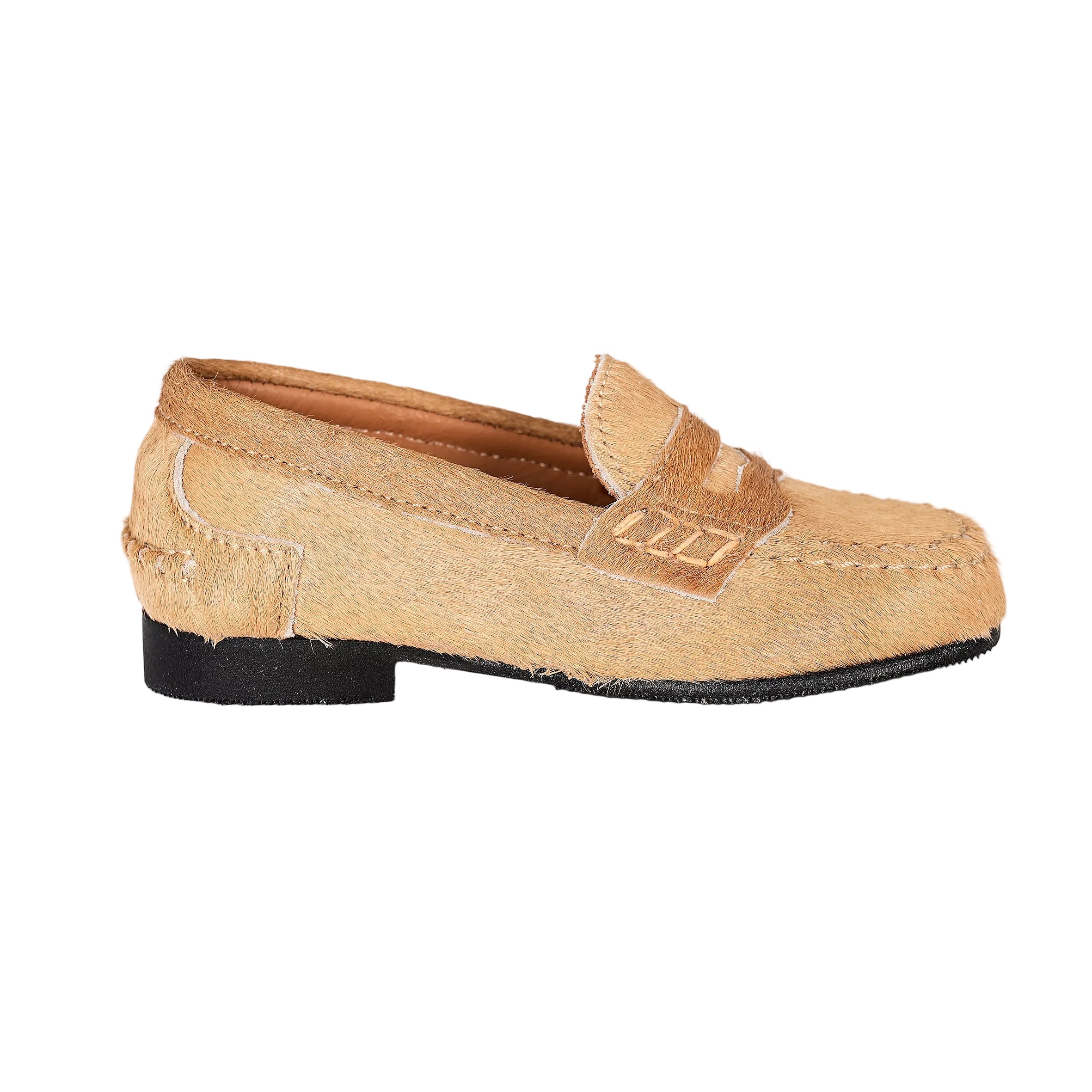 Pony Hair Loafers | Camel