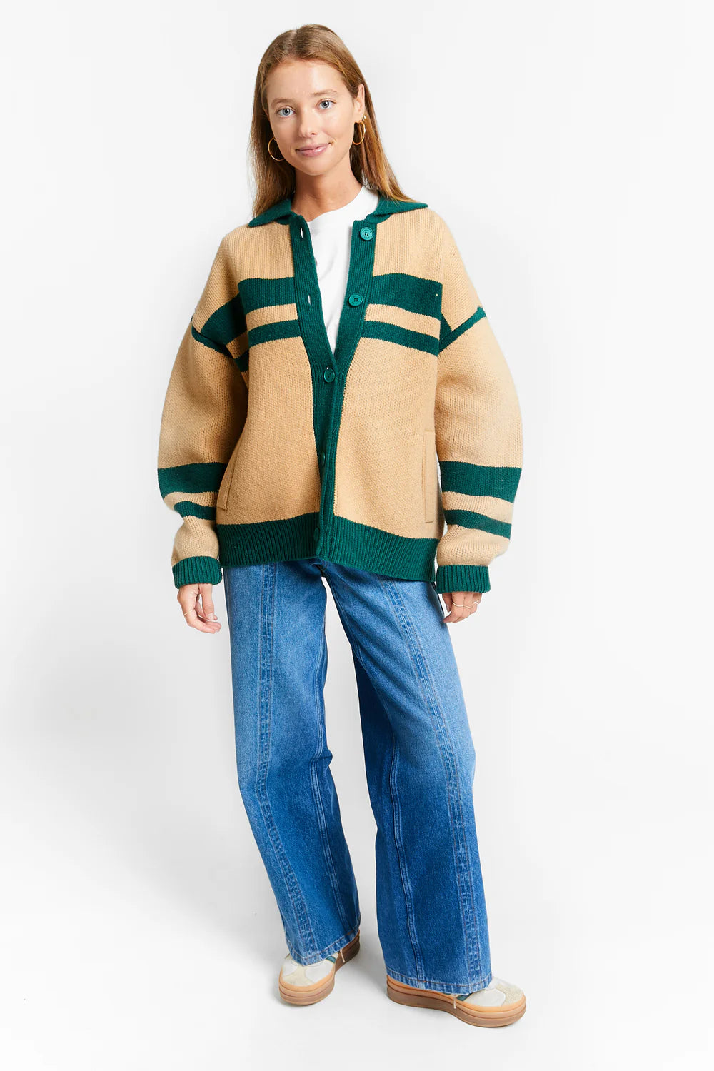 Talent Knit Cardigan | Green