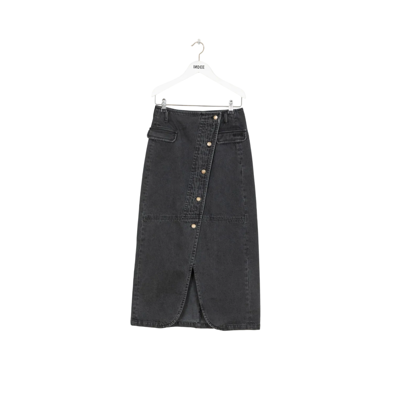 Trust Denim Skirt | Grey