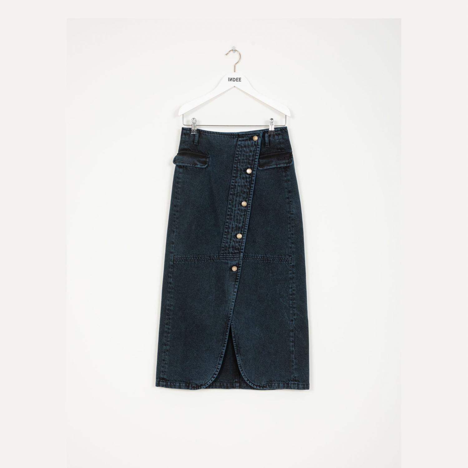 Trust Denim Skirt | Blue Black