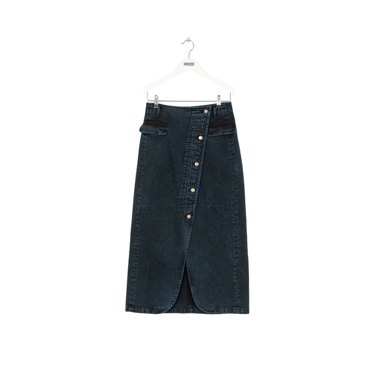 Trust Denim Skirt | Blue Black