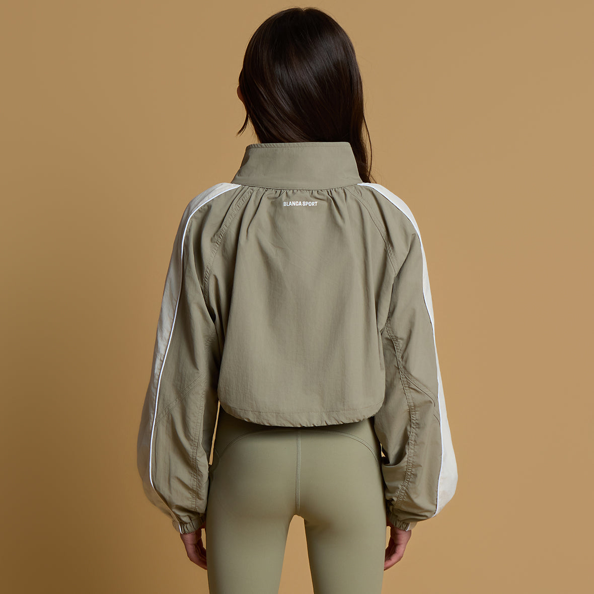 Cropped Windbreaker | Khaki