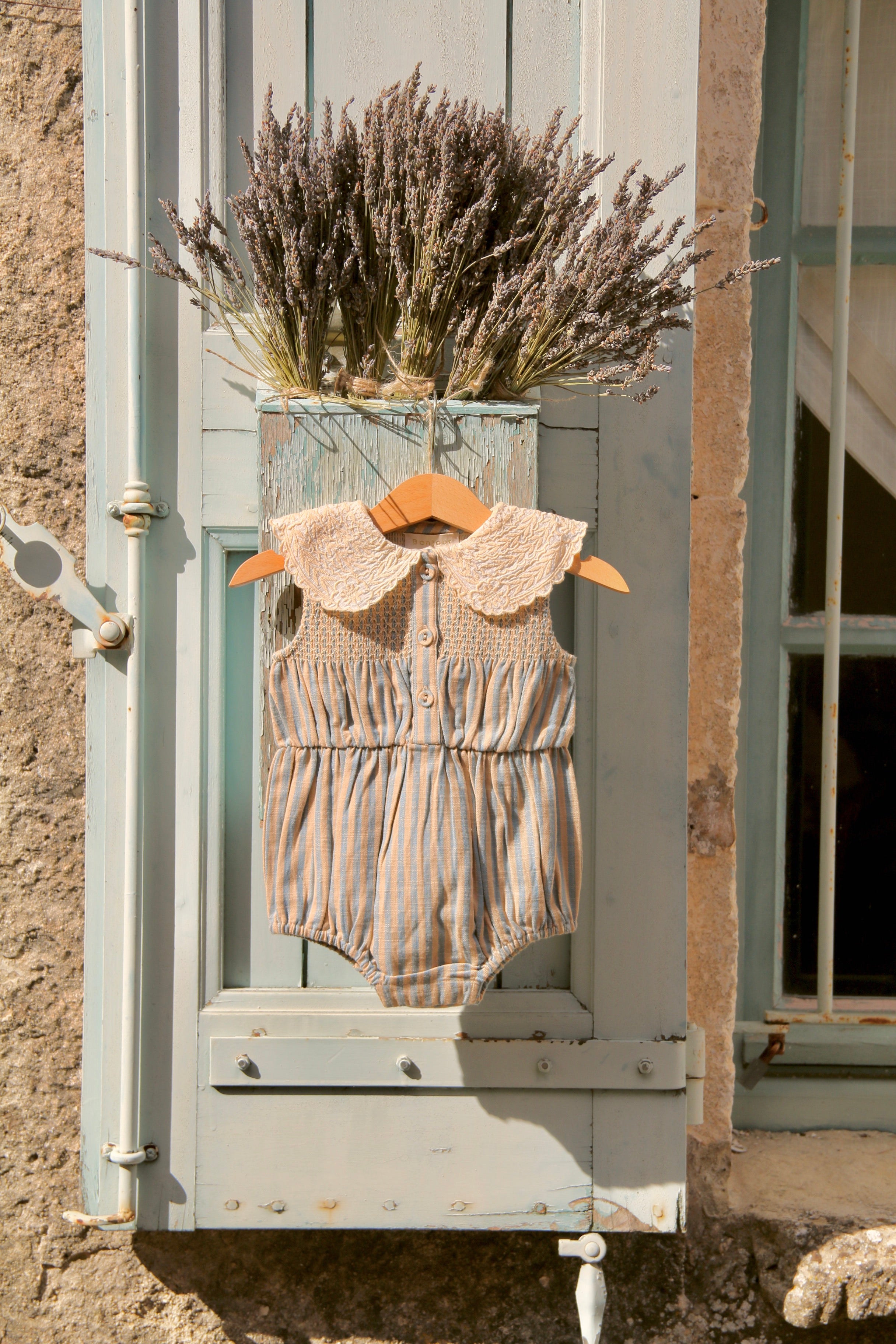 Romper | Blue Transat Stripe